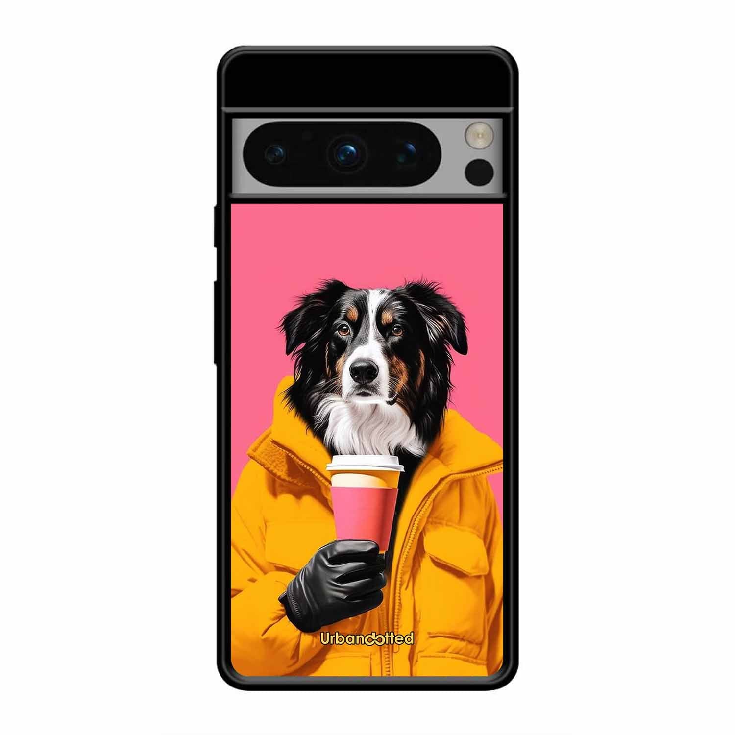 Trendy Dog with Drink Glass Case For Google Pixel 8 Pro