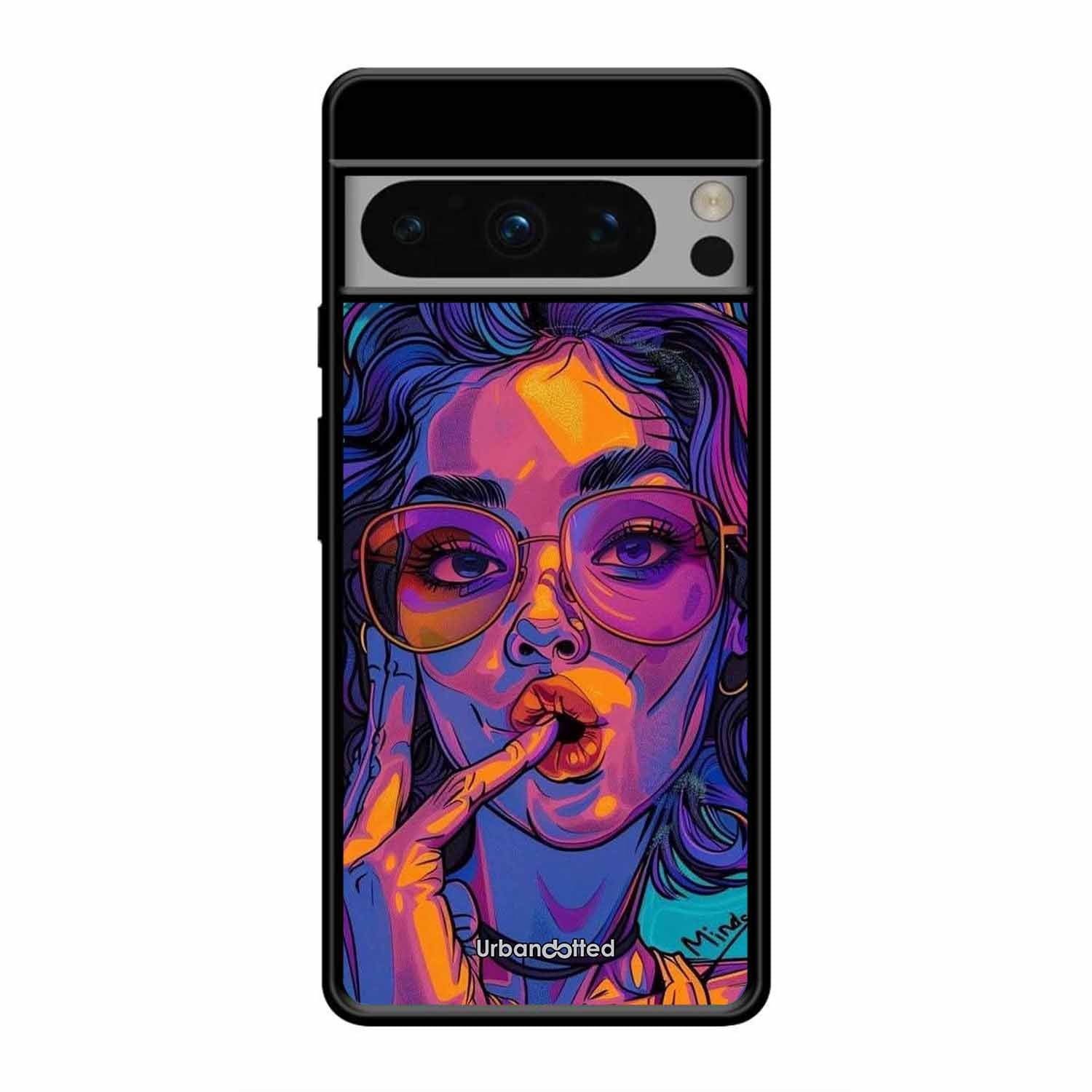 Vibrant Pop Art Girl Glass Case For Google Pixel 8 Pro