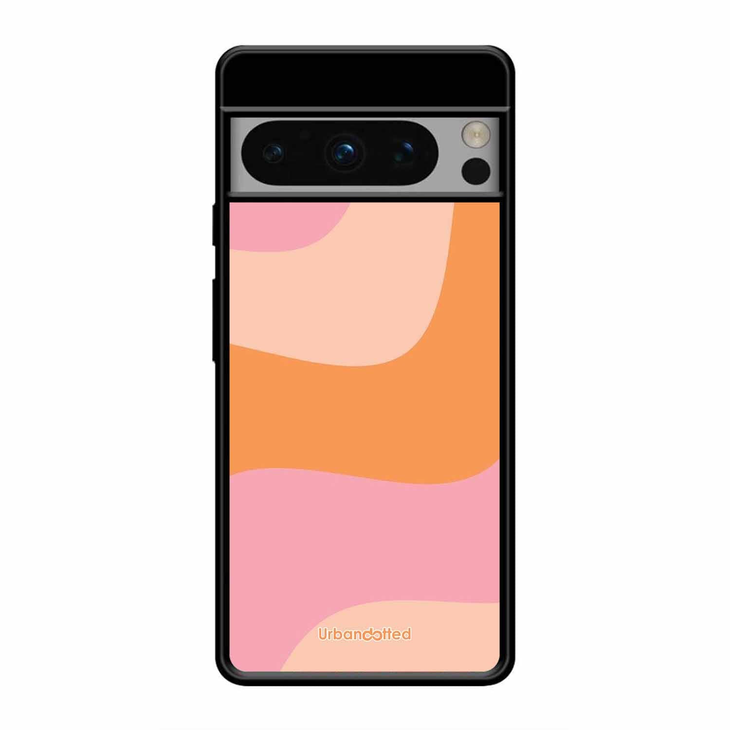 Soft Swirling Stripes Glass Case For Google Pixel 8 Pro