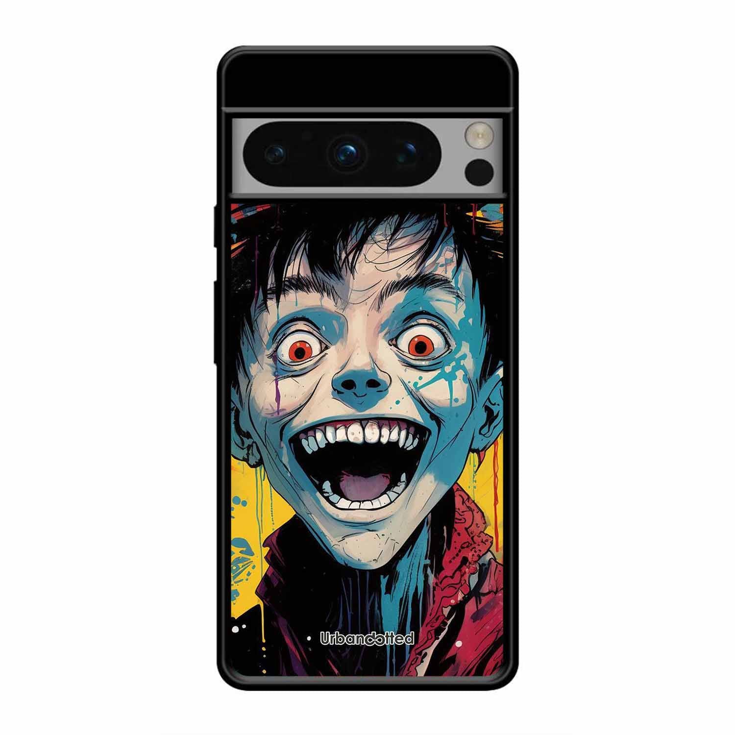 Distorted Joy Illustration Glass Case For Google Pixel 8 Pro