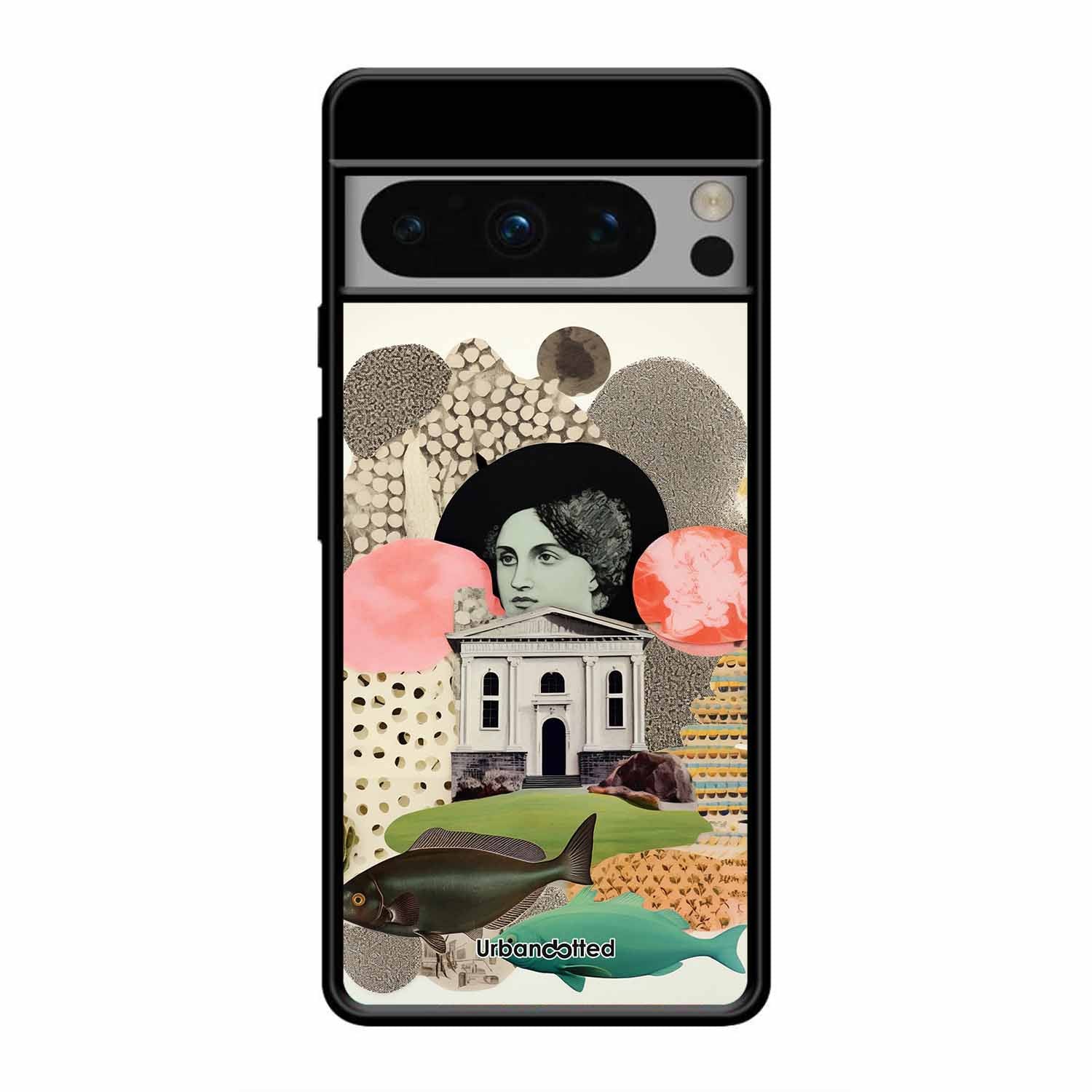 Whimsical Mixed Media Art Glass Case For Google Pixel 8 Pro