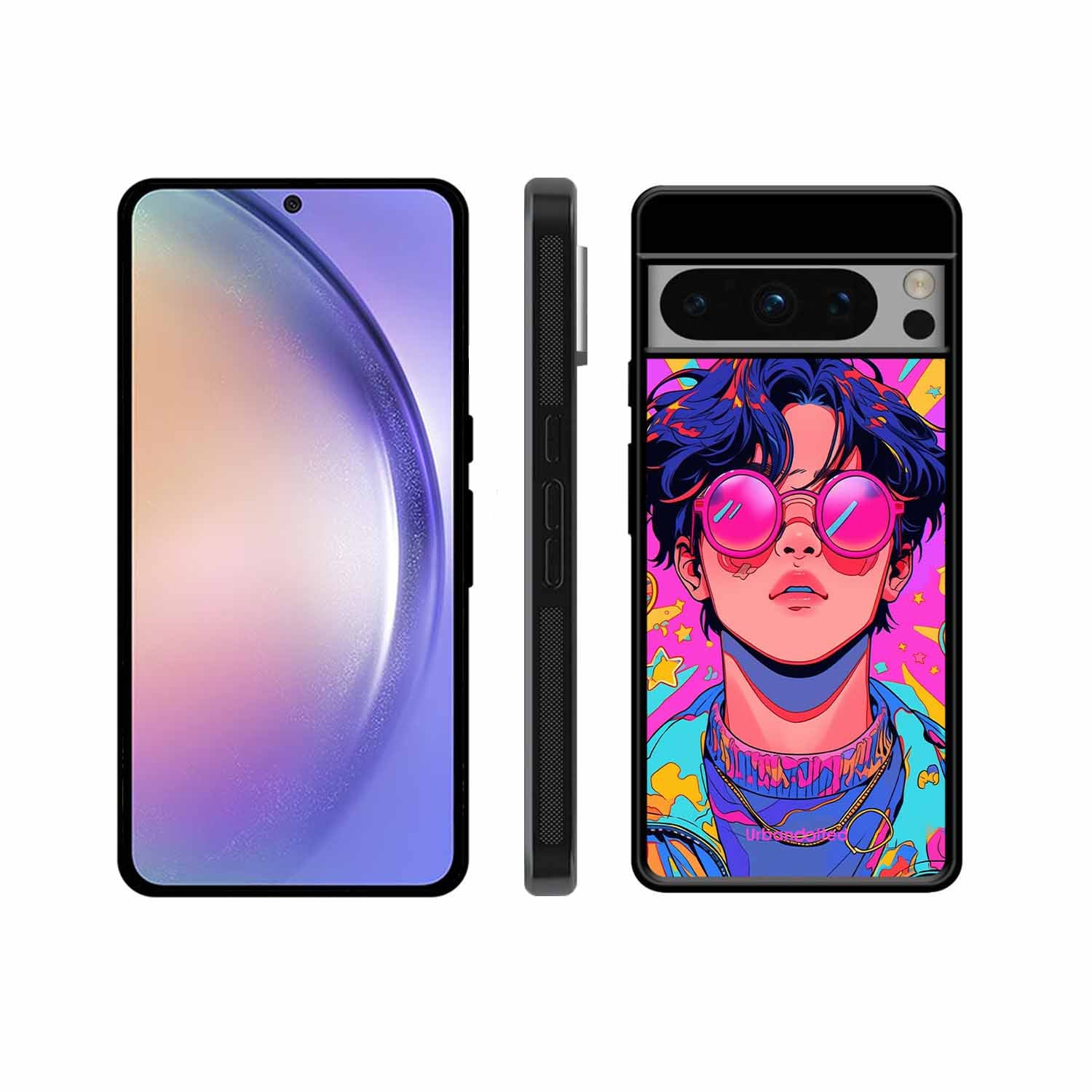 Neon Vibes Portrait Glass Case For Google Pixel 8 Pro
