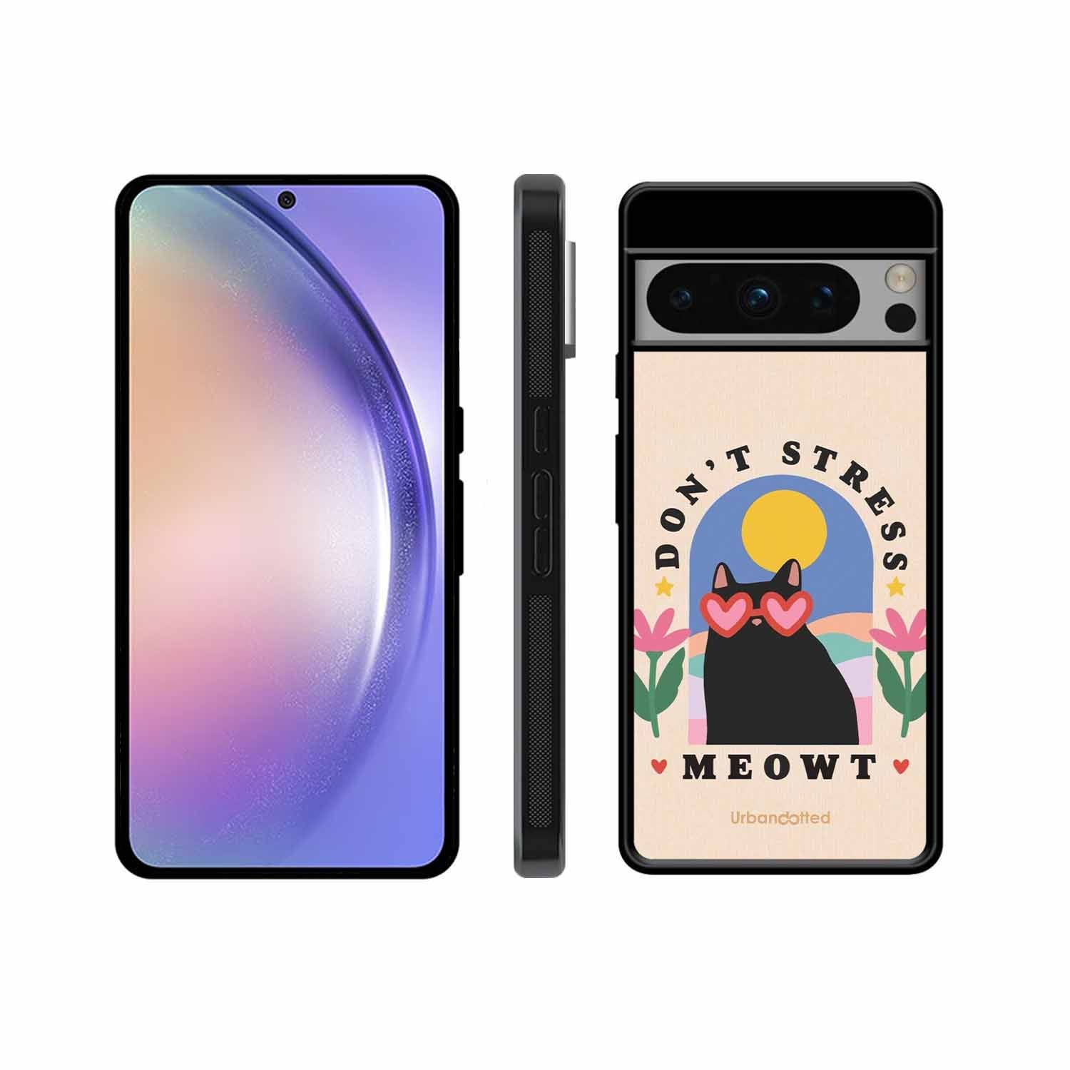 Don't Stress Meowt Glass Case For Google Pixel 8 Pro