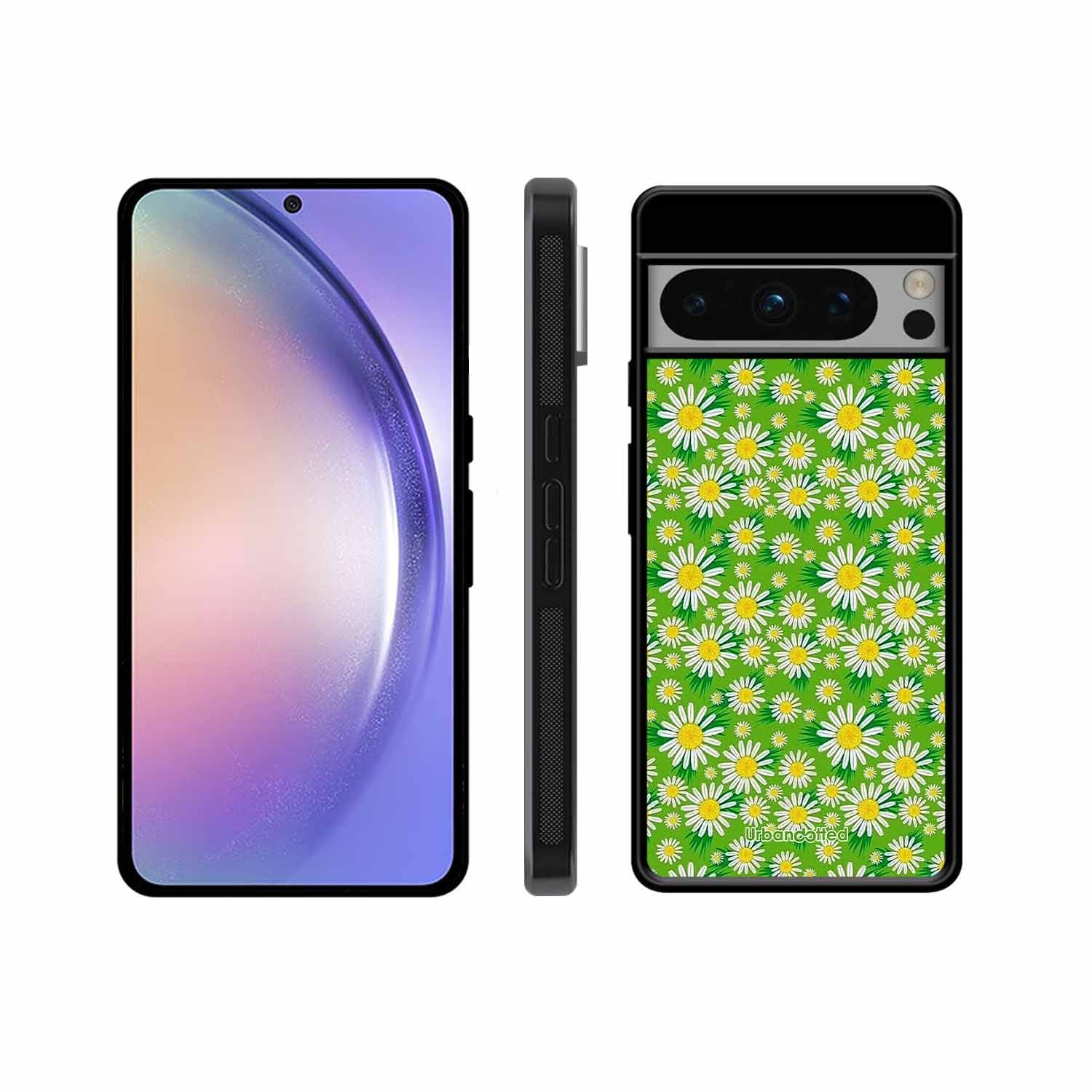 Cheerful Daisy Glass Case For Google Pixel 8 Pro