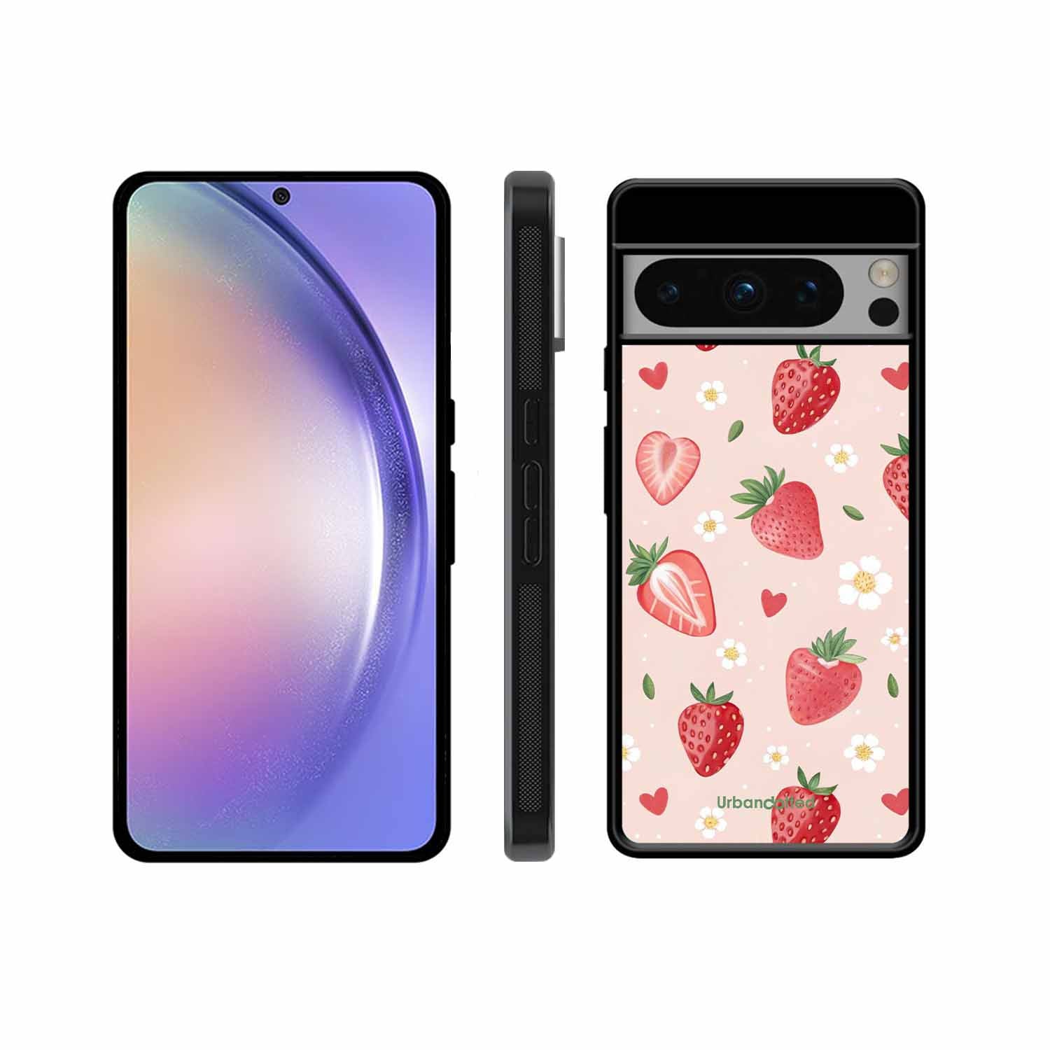 Strawberry Sweetheart Glass Case For Google Pixel 8 Pro