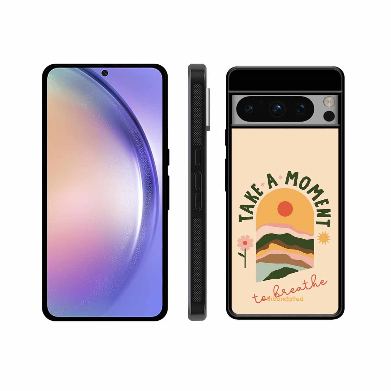 Take A Moment Breathe Glass Case For Google Pixel 8 Pro