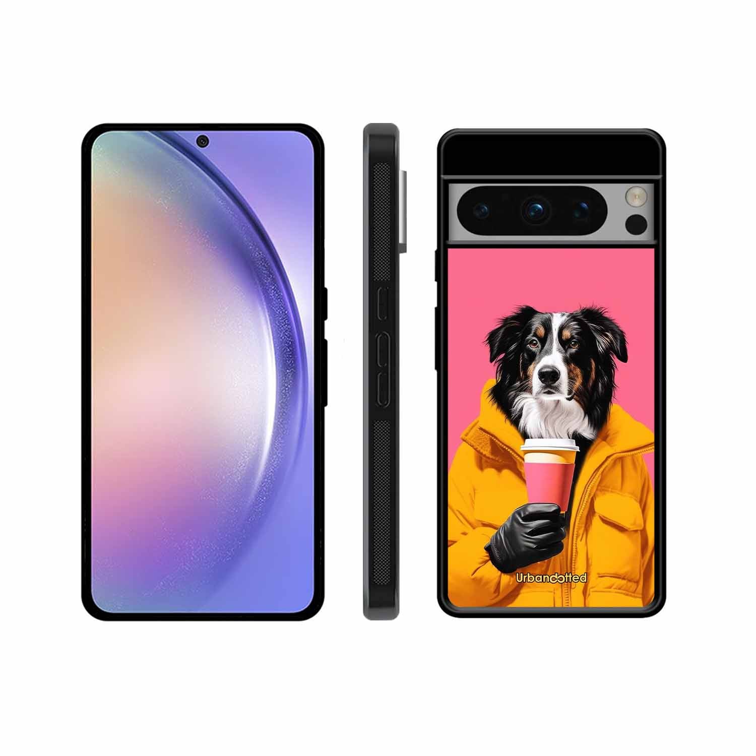 Trendy Dog with Drink Glass Case For Google Pixel 8 Pro
