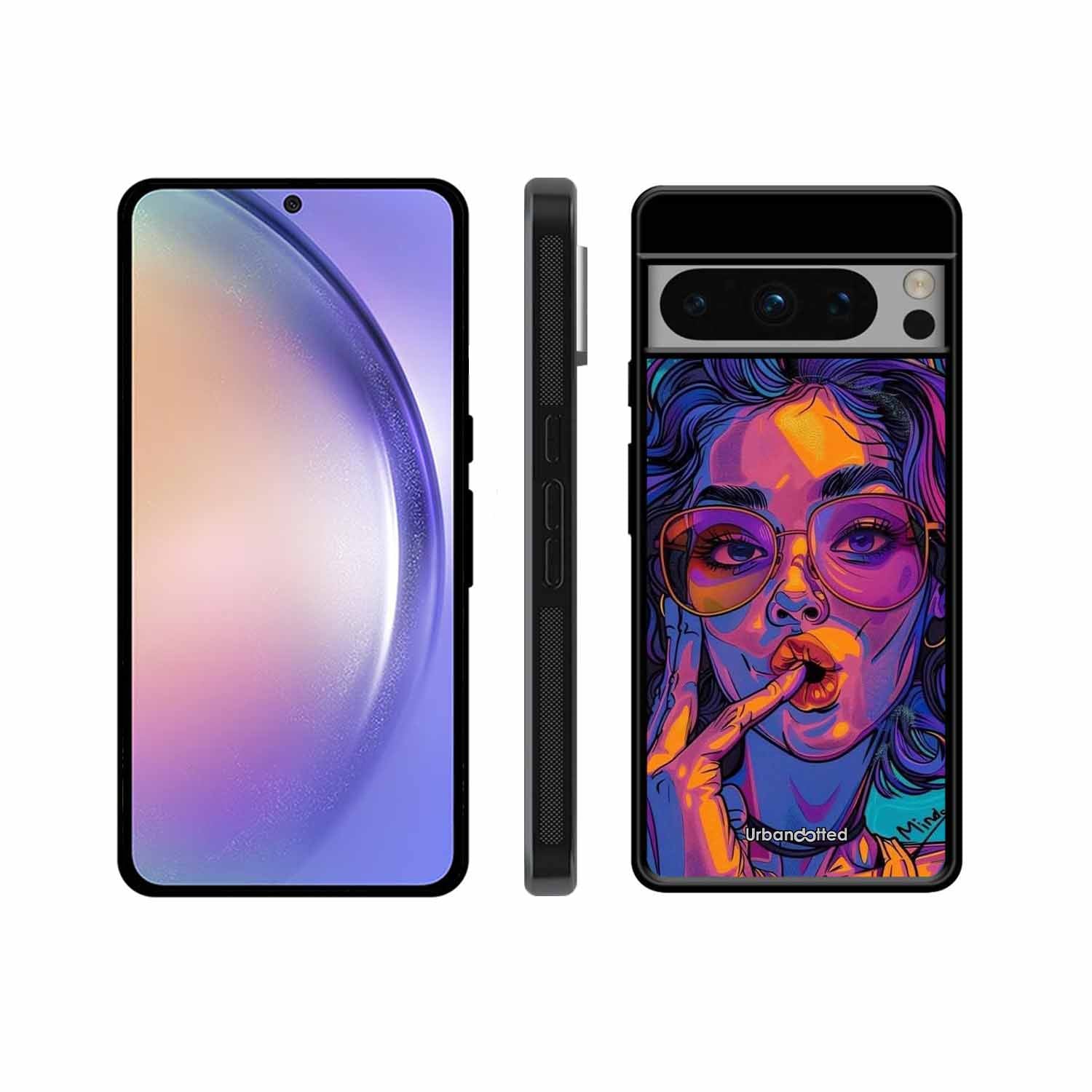 Vibrant Pop Art Girl Glass Case For Google Pixel 8 Pro