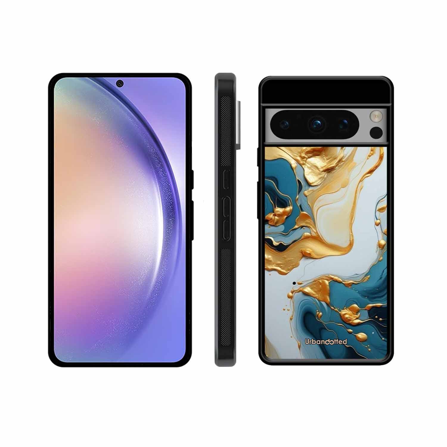 Luxurious Marble Effect Glass Case For Google Pixel 8 Pro