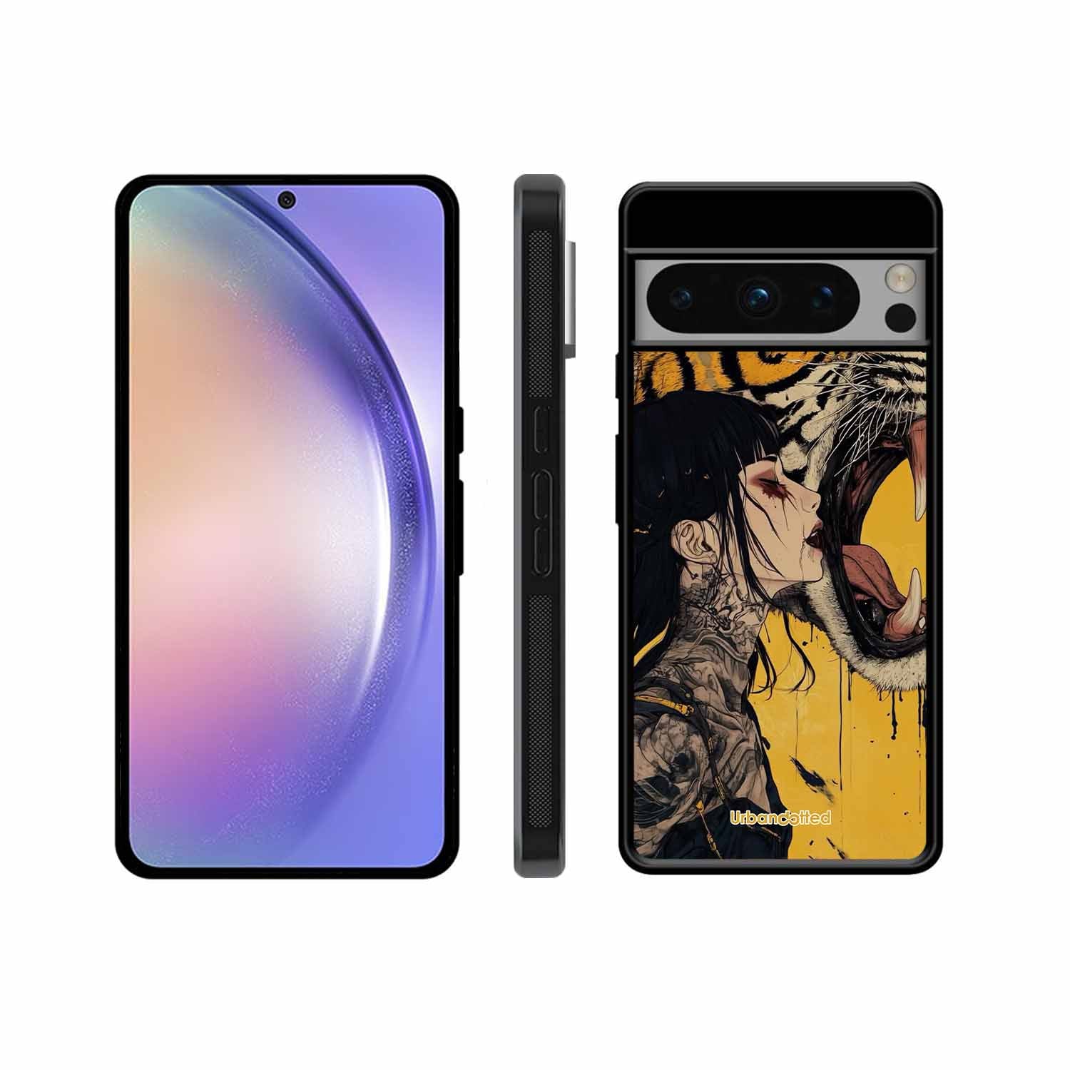 Tattooed Girl with Tiger Glass Case For Google Pixel 8 Pro