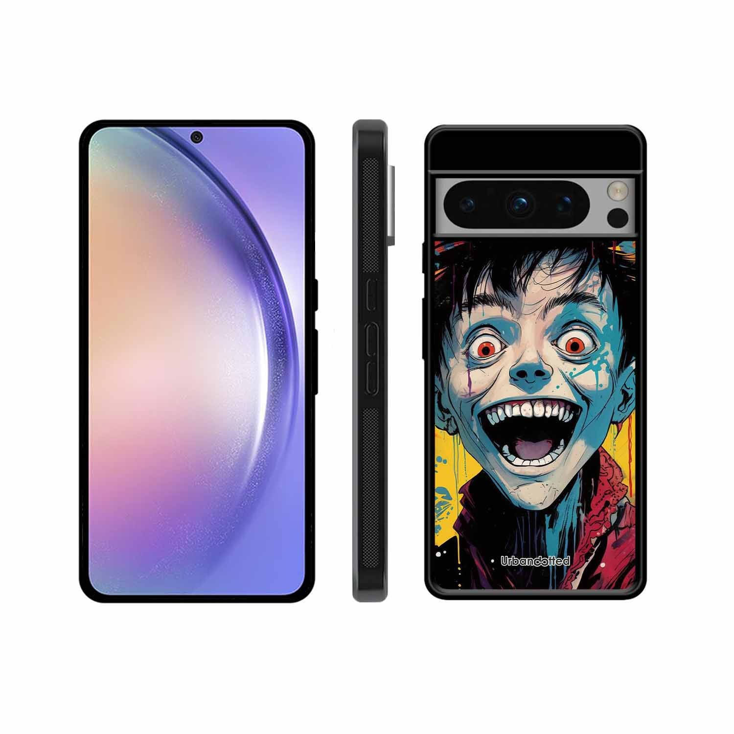 Distorted Joy Illustration Glass Case For Google Pixel 8 Pro