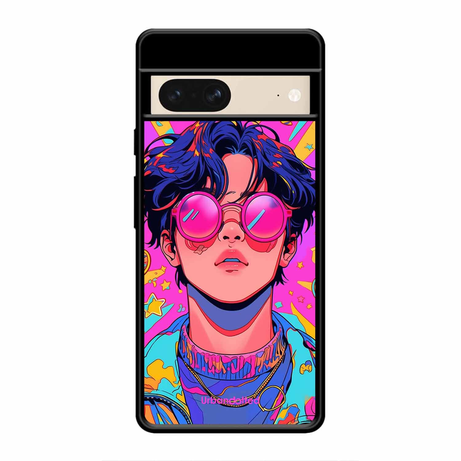 Neon Vibes Portrait Glass Case For Google Pixel 8