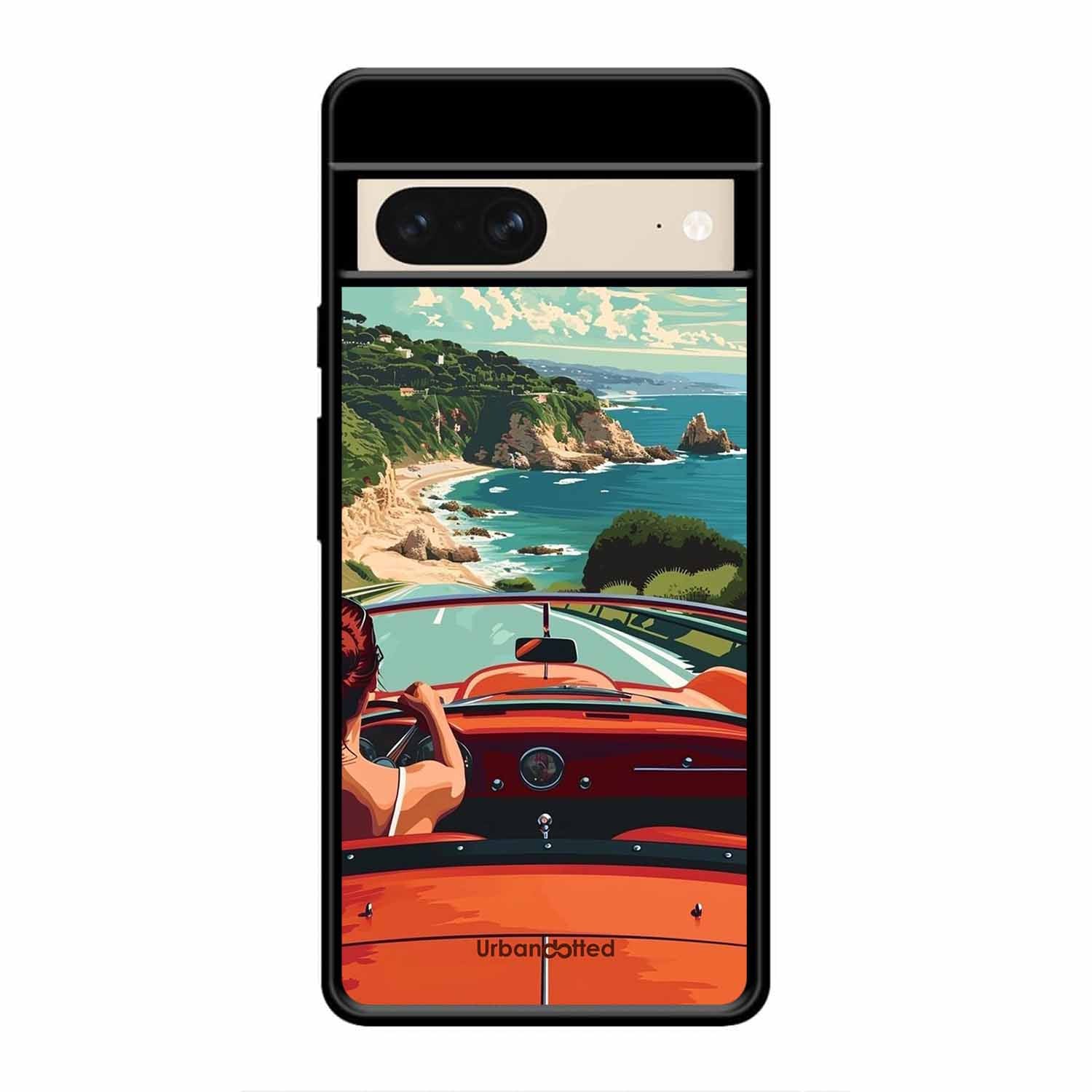 Ocean Breeze Road Trip Glass Case For Google Pixel 8