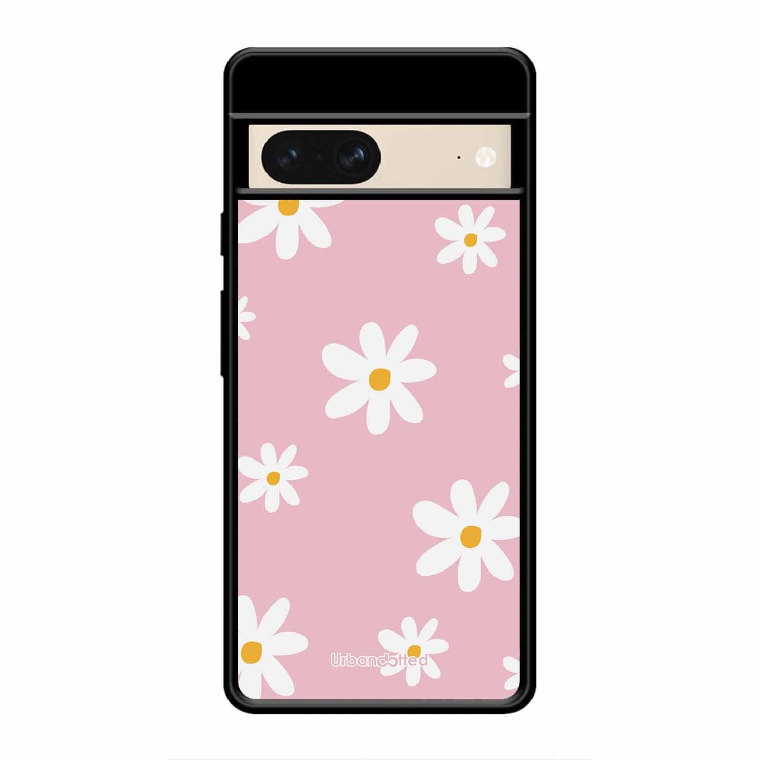 Pink Daisy Delight Glass Case For Google Pixel 8
