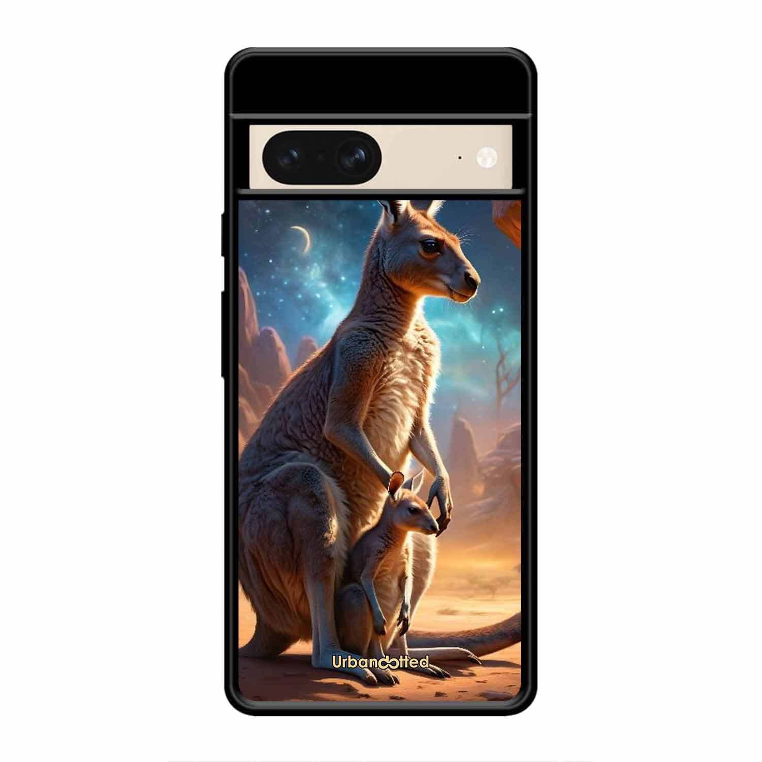 Kangaroo Mother Love Glass Case For Google Pixel 8