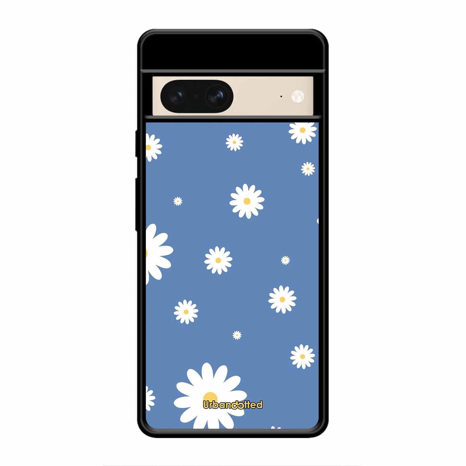 Blue Daisy Meadow Glass Case For Google Pixel 8