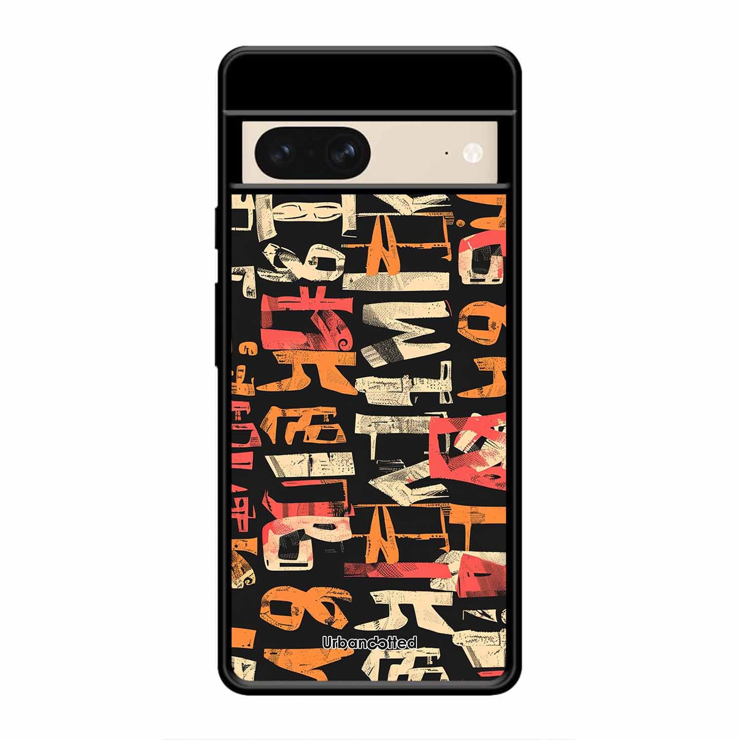 Mixed Typography Design Glass Case For Google Pixel 8