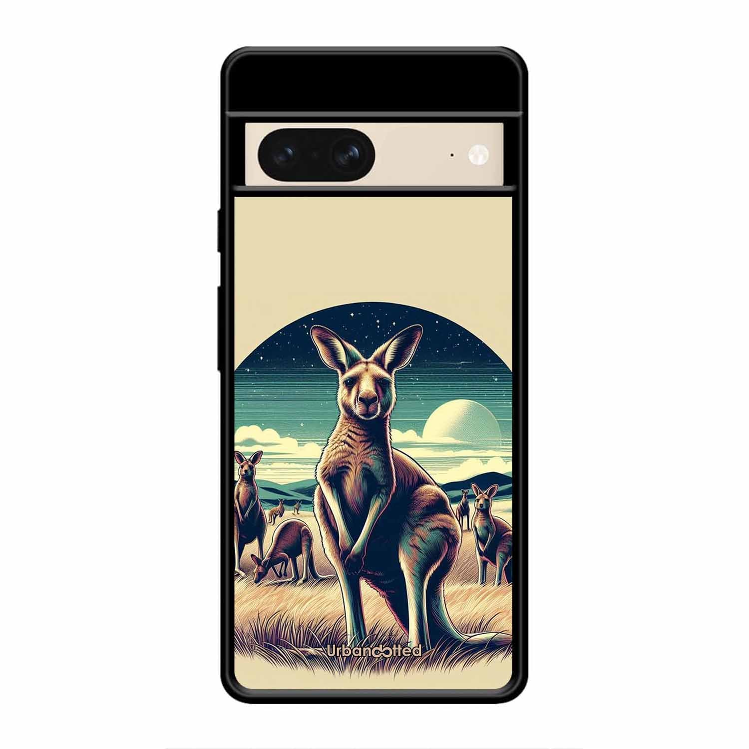 Kangaroo Mob Moonlight Glass Case For Google Pixel 8