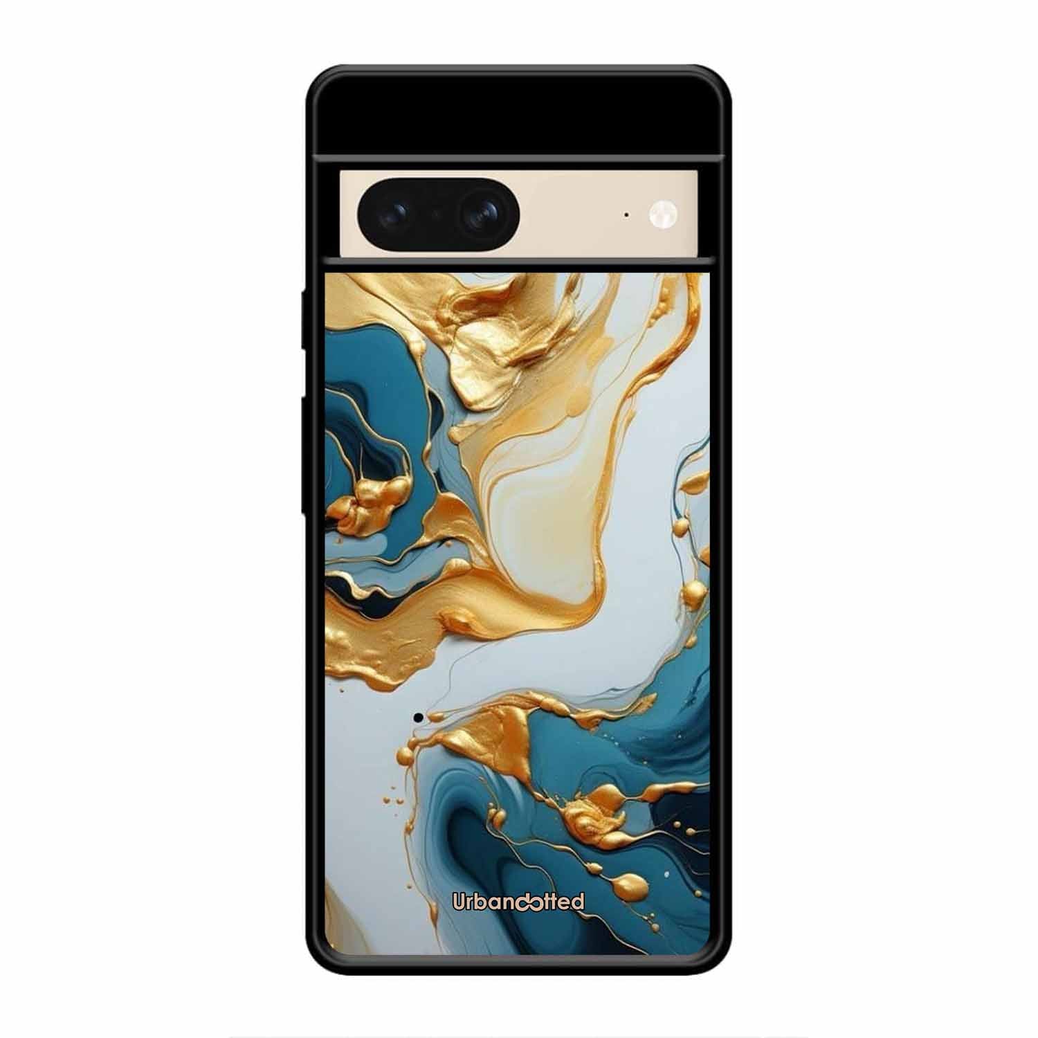 Luxurious Marble Effect Glass Case For Google Pixel 8