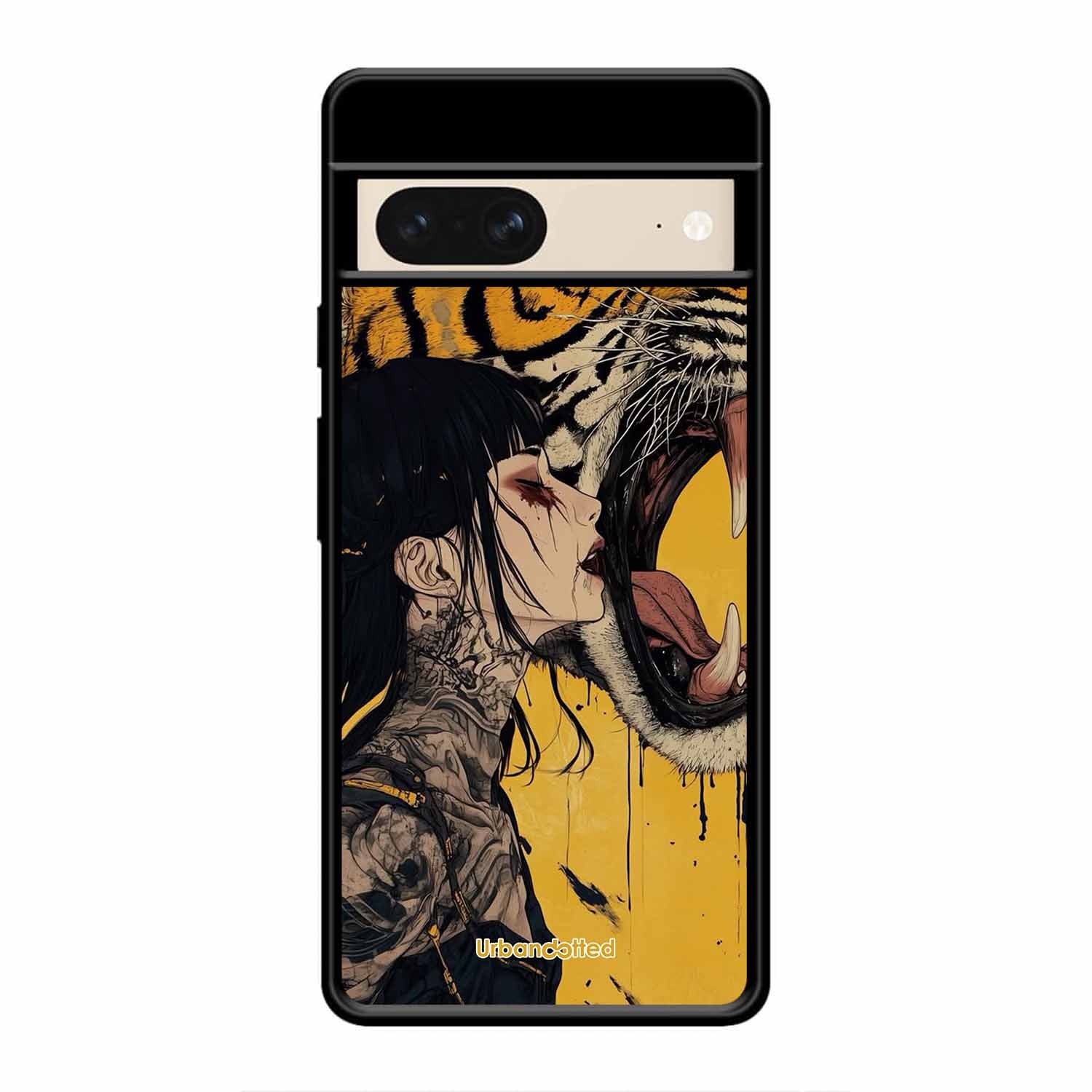 Tattooed Girl with Tiger Glass Case For Google Pixel 8