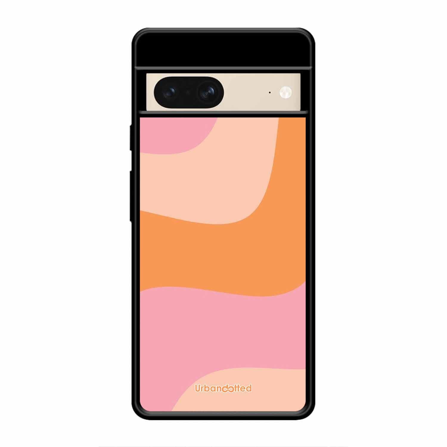 Soft Swirling Stripes Glass Case For Google Pixel 8