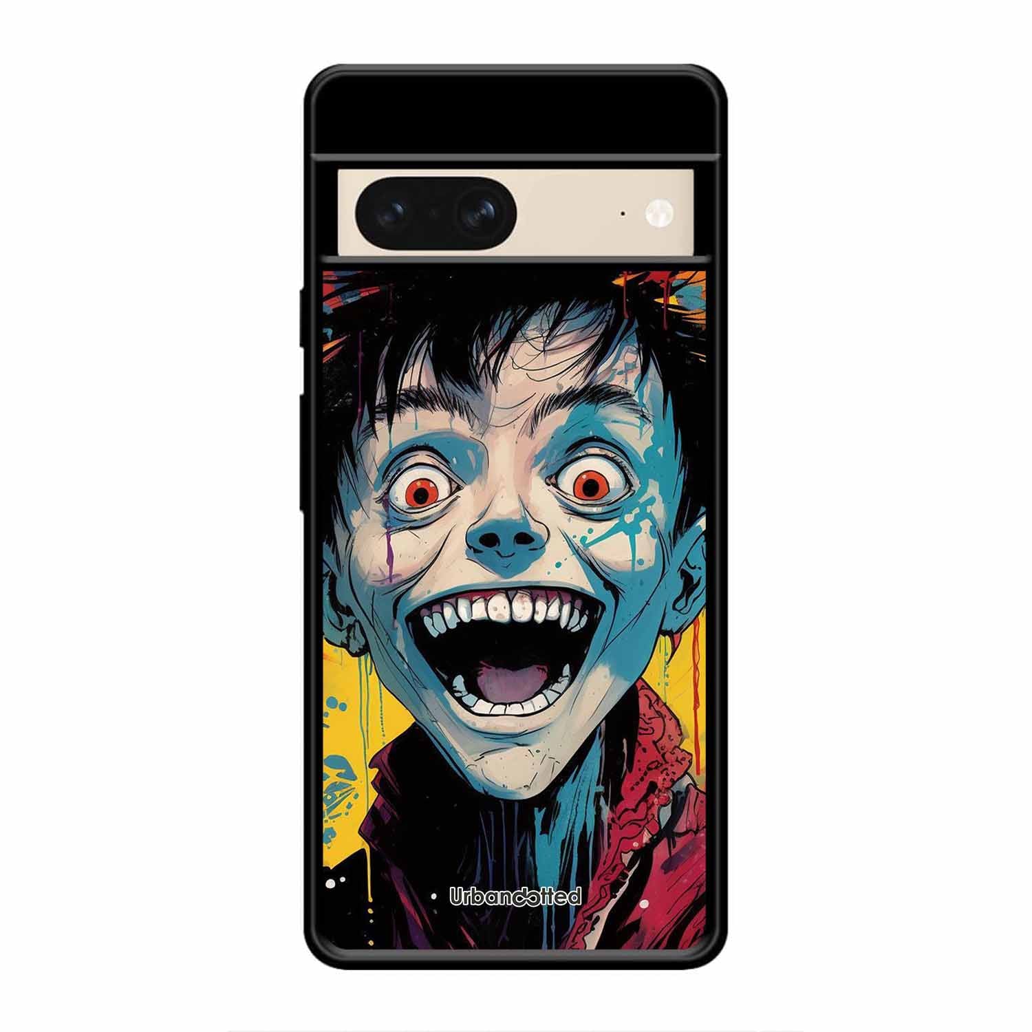 Distorted Joy Illustration Glass Case For Google Pixel 8