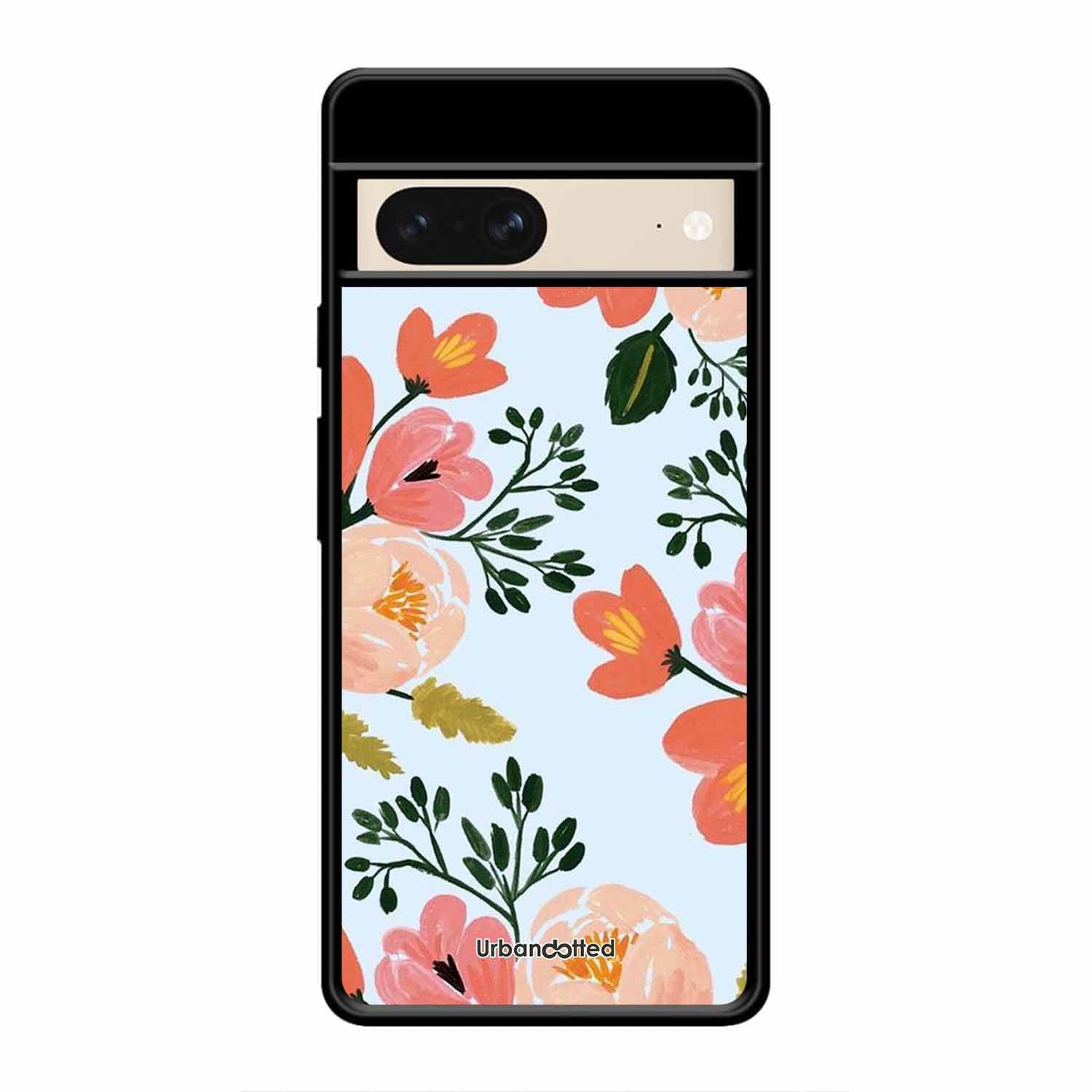 Painted Floral Bouque Glass Case For Google Pixel 8