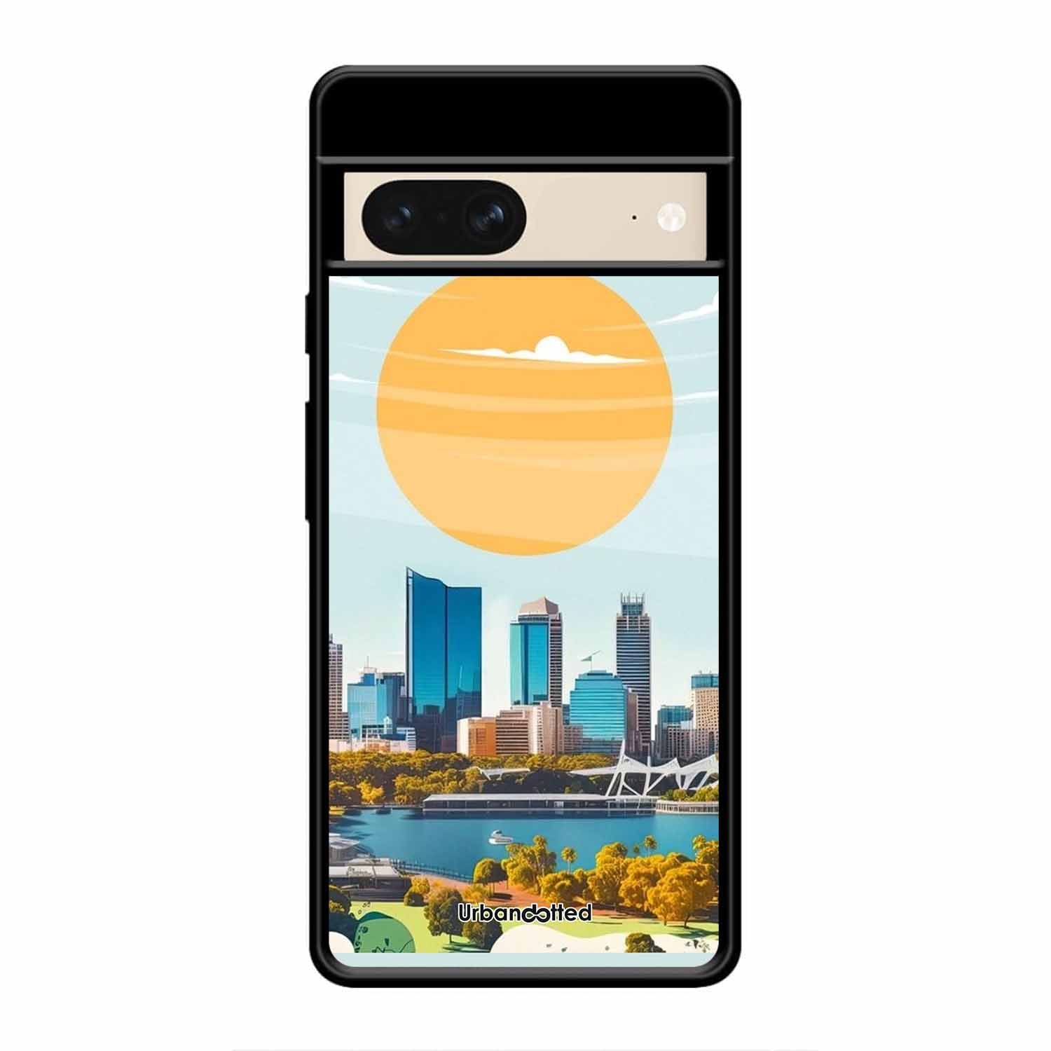 Western Australia Cityscape Glass Case For Google Pixel 8