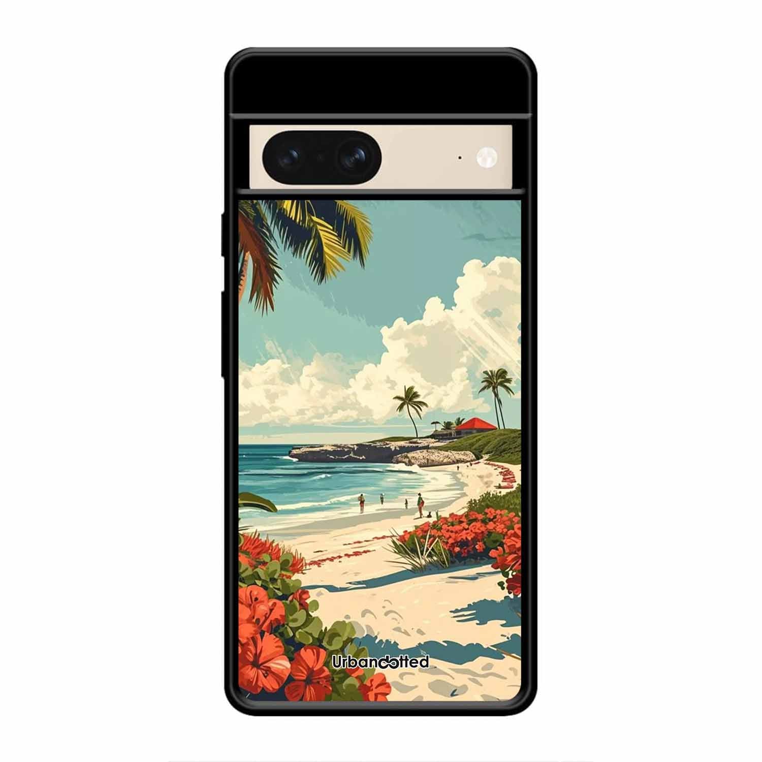 Tropical Beach Paradise Glass Case For Google Pixel 8