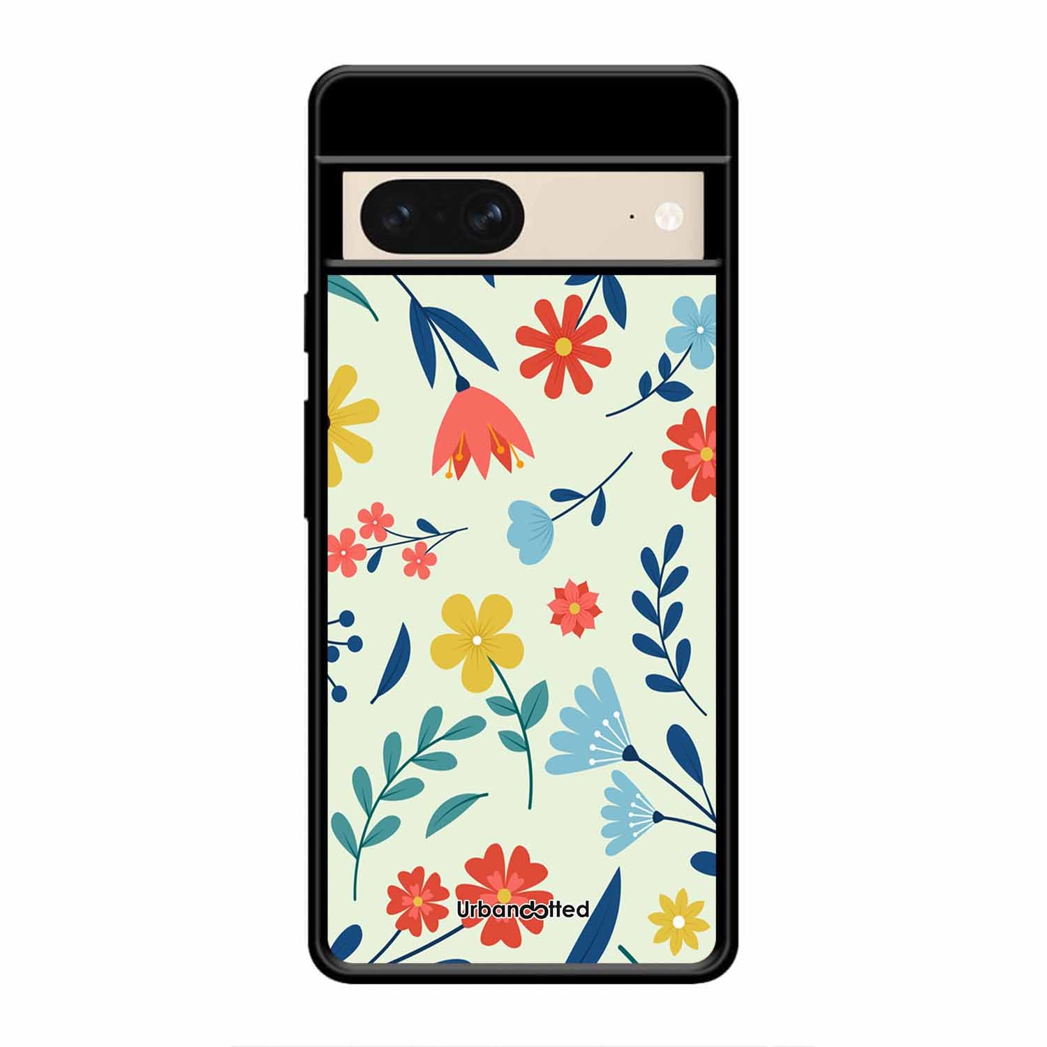 Colorful Wildflower Meadow Glass Case For Google Pixel 8