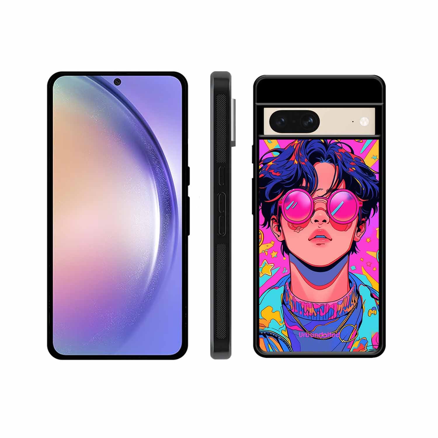 Neon Vibes Portrait Glass Case For Google Pixel 8