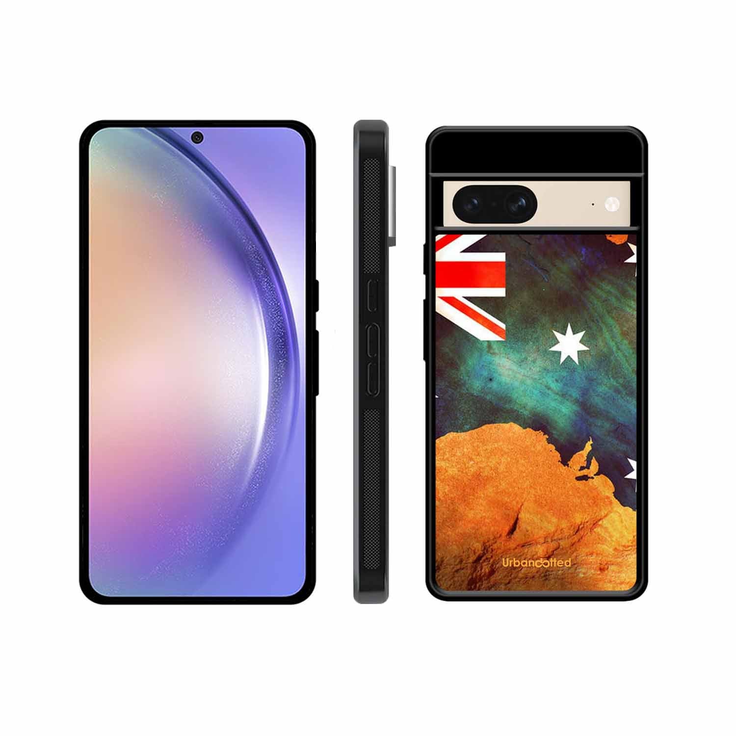 Australian Flag Map Glass Case For Google Pixel 8
