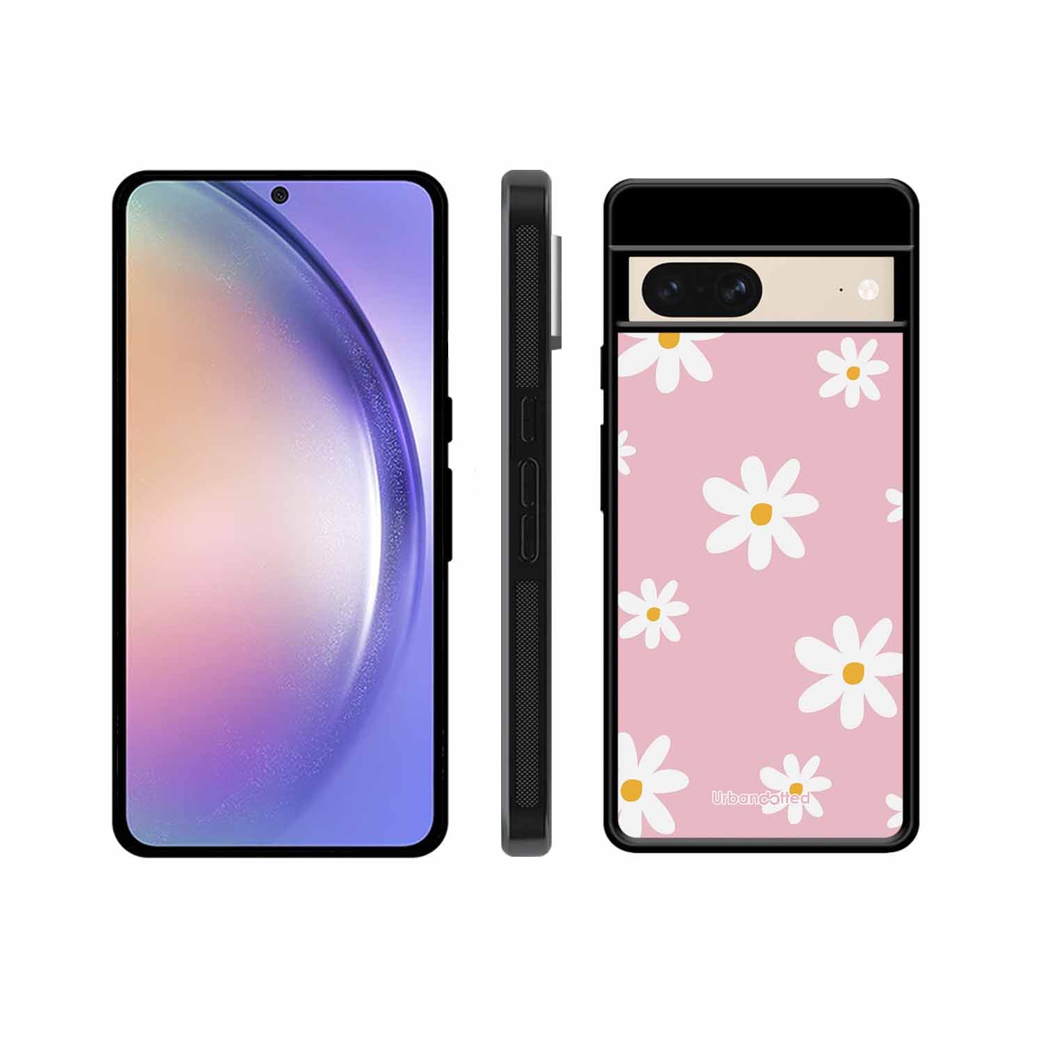 Pink Daisy Delight Glass Case For Google Pixel 8
