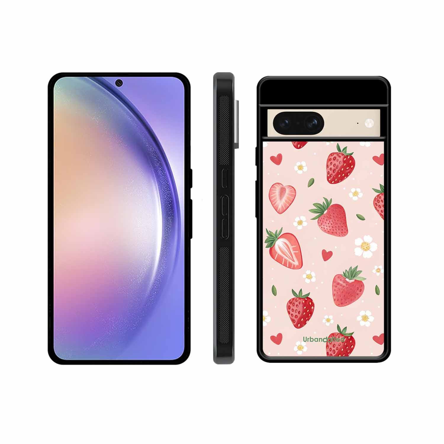 Strawberry Sweetheart Glass Case For Google Pixel 8