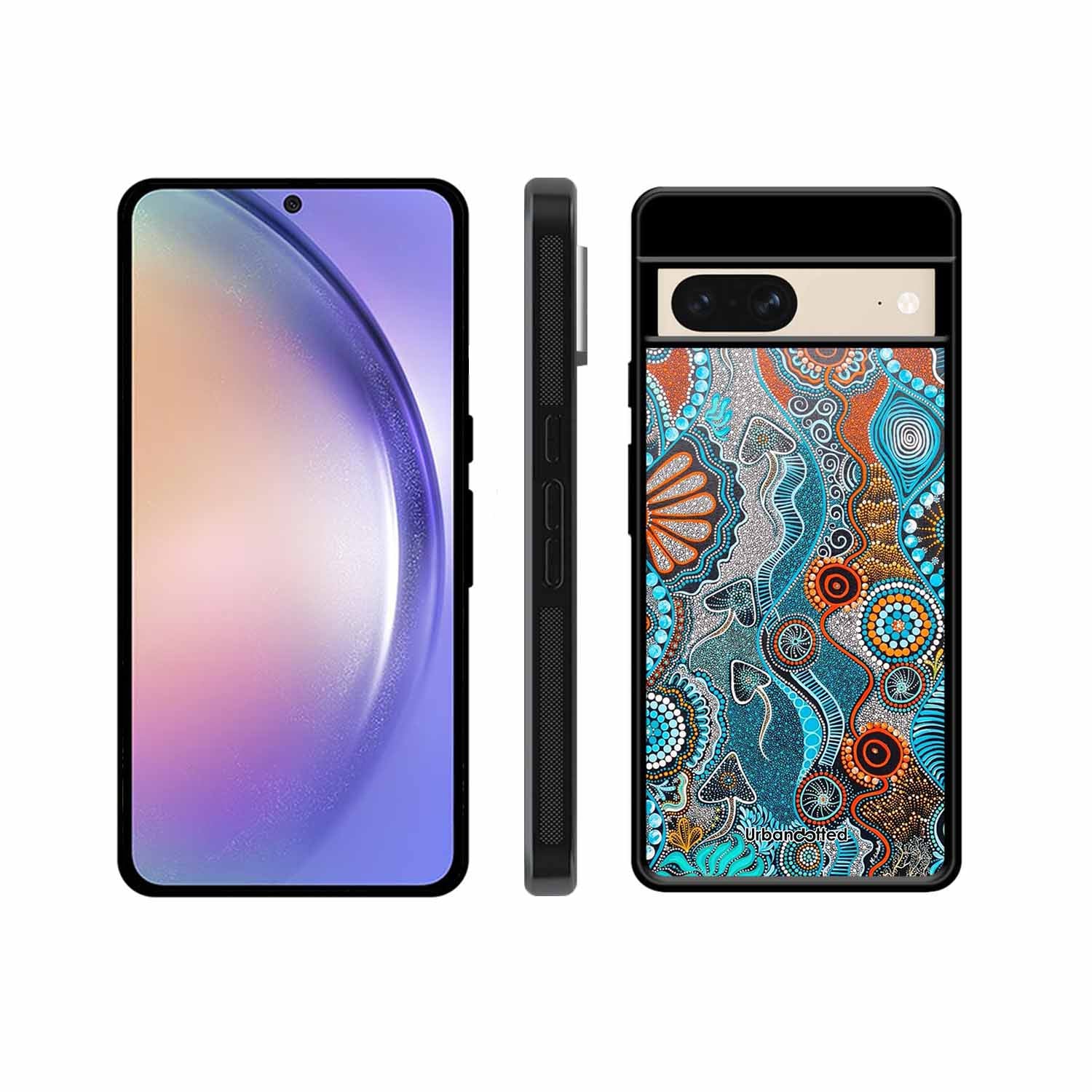 Aboriginal Art Story Glass Case For Google Pixel 8