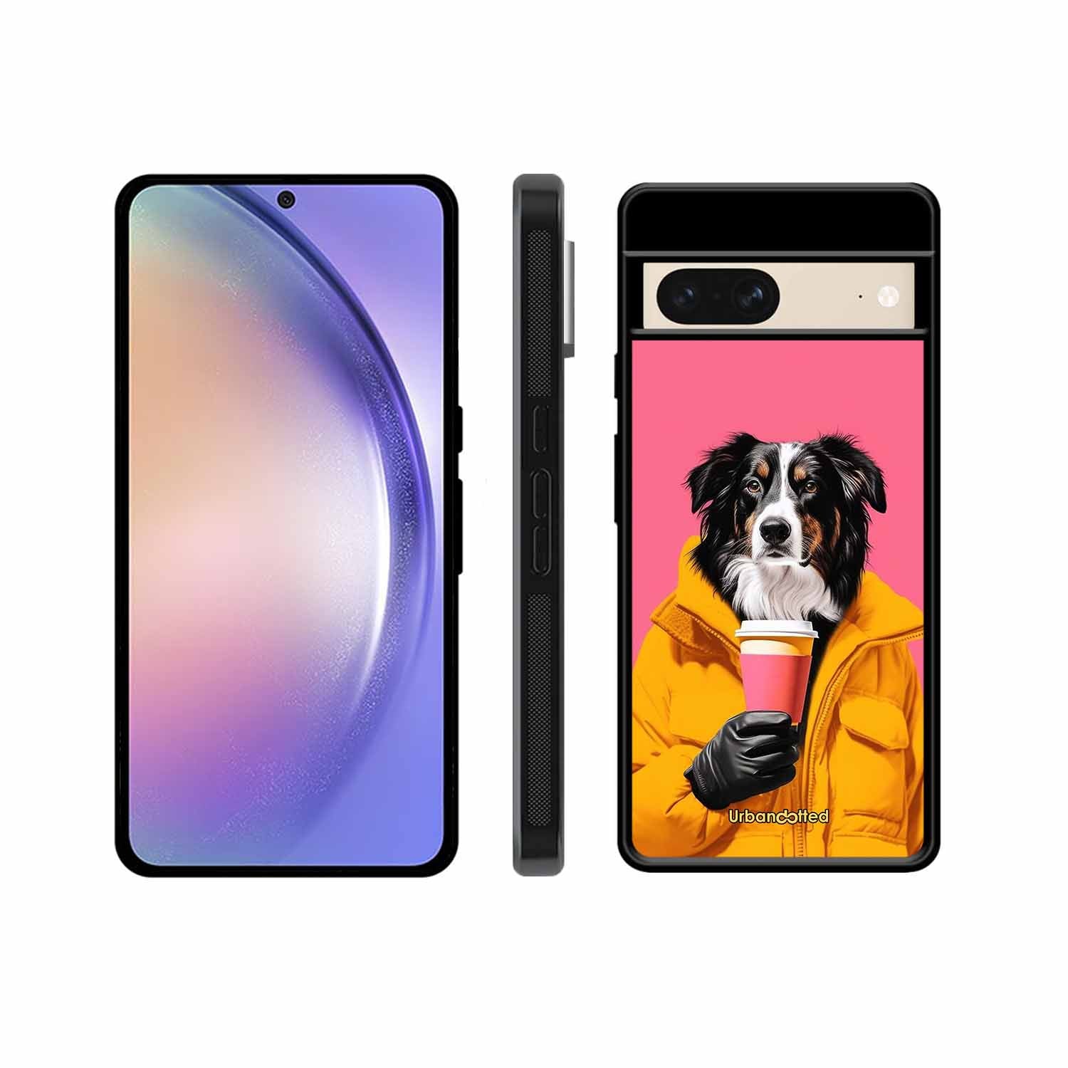 Trendy Dog with Drink Glass Case For Google Pixel 8