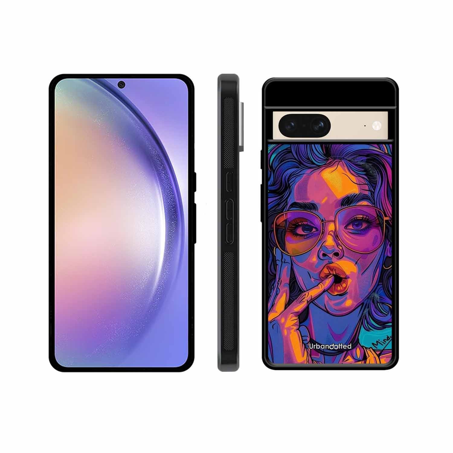 Vibrant Pop Art Girl Glass Case For Google Pixel 8