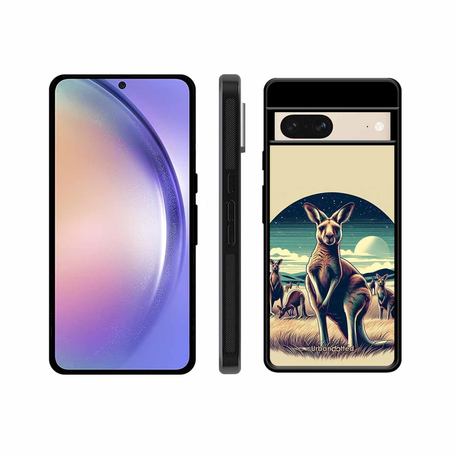 Kangaroo Mob Moonlight Glass Case For Google Pixel 8