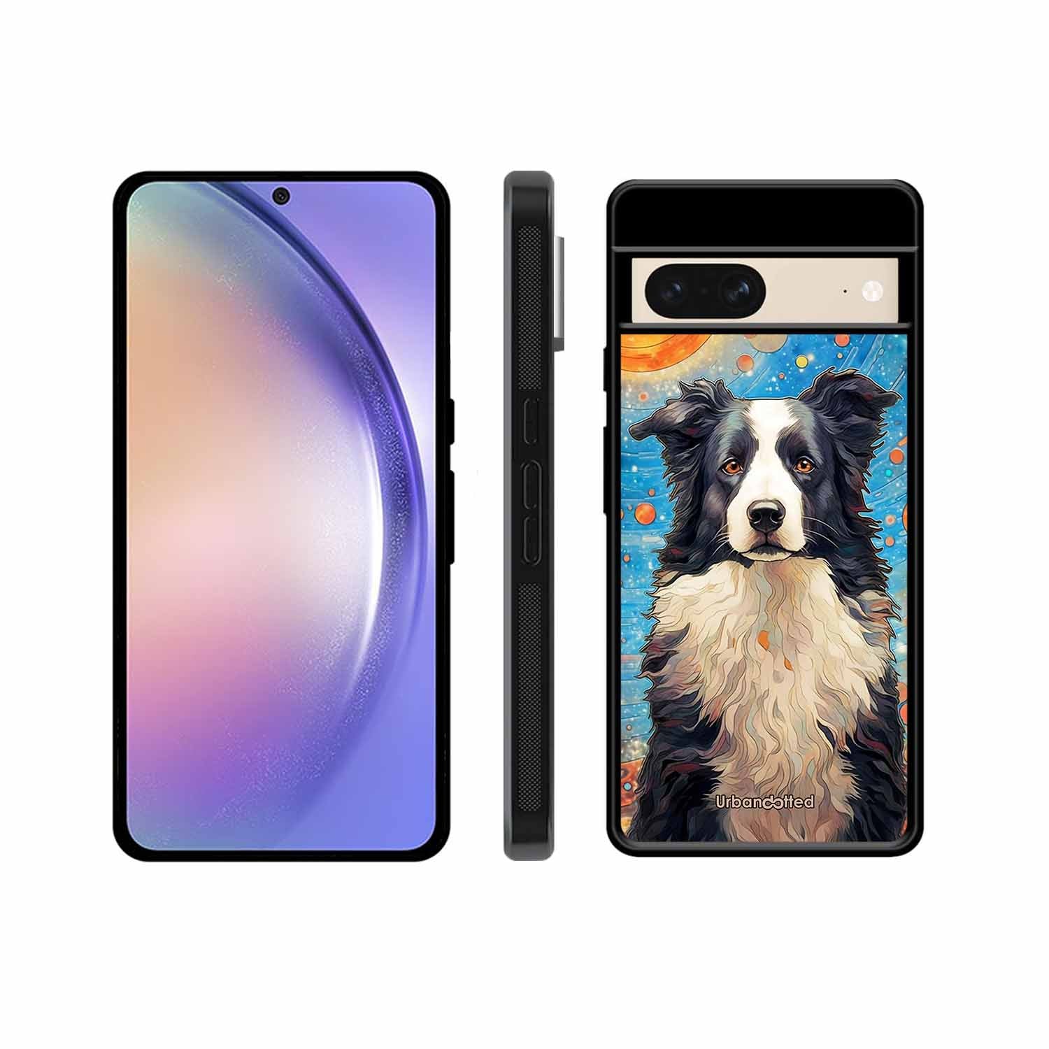 Artistic Dog Illustration Glass Case For Google Pixel 8