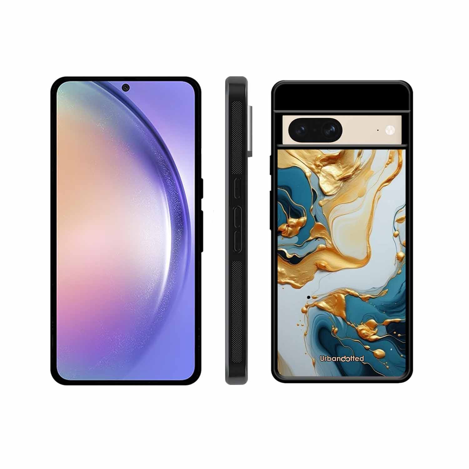 Luxurious Marble Effect Glass Case For Google Pixel 8
