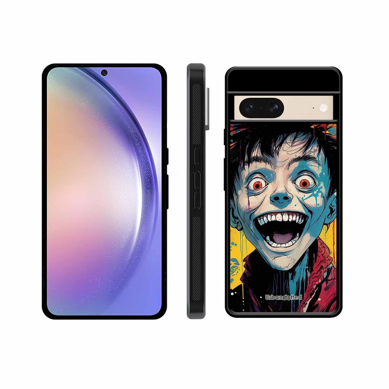 Distorted Joy Illustration Glass Case For Google Pixel 8
