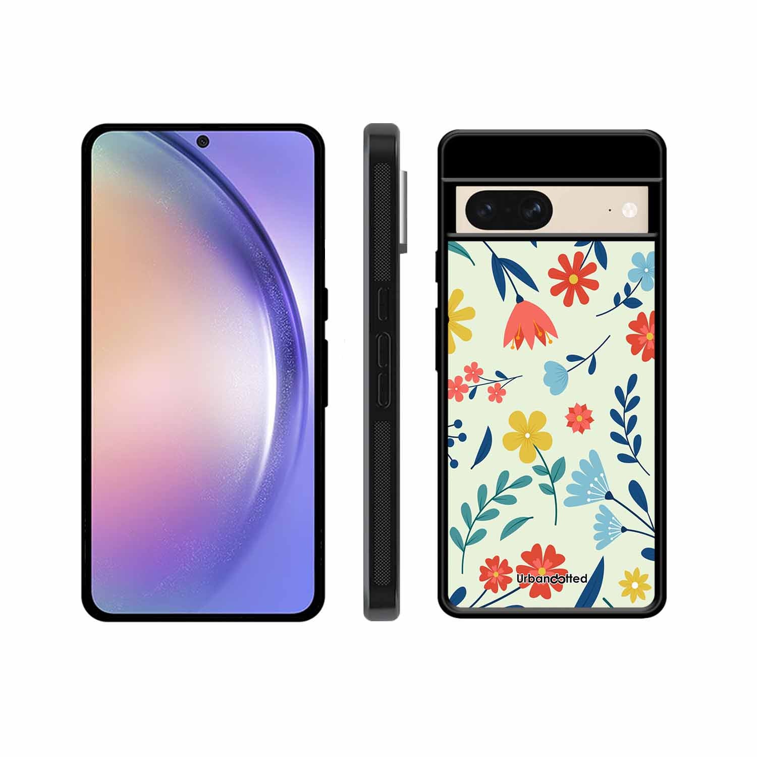 Colorful Wildflower Meadow Glass Case For Google Pixel 8