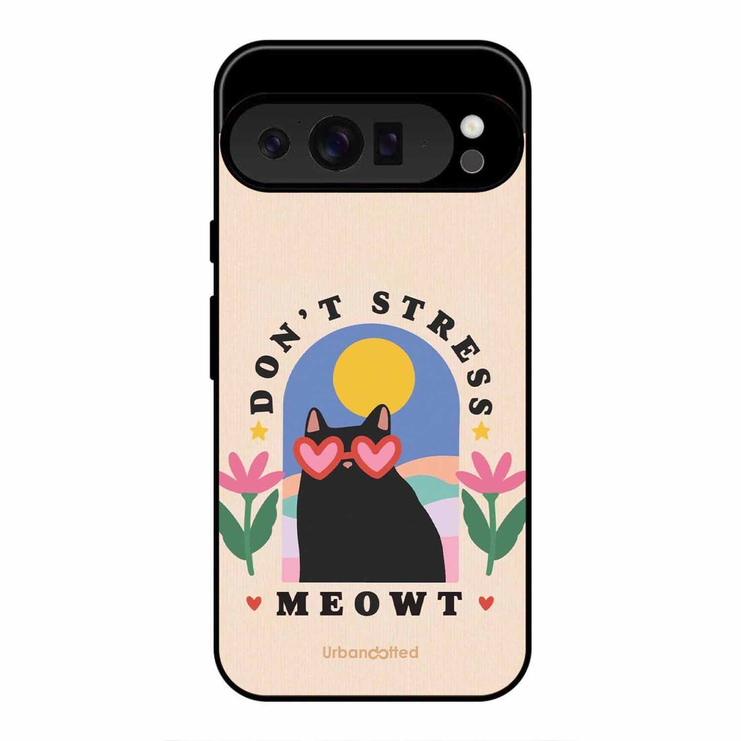 Don't Stress Meowt Glass Case For Google Pixel 9 Pro