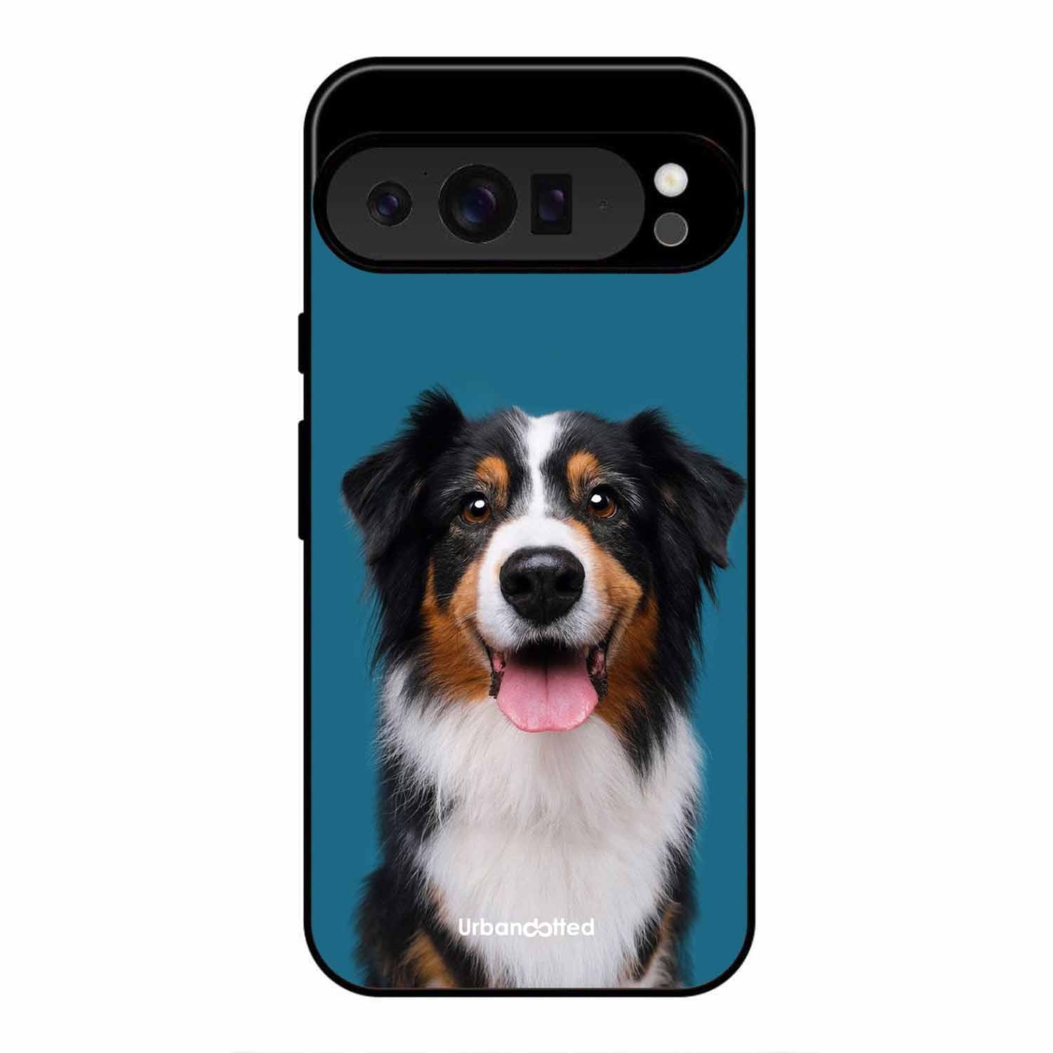 Aussie Shepherd Smile Glass Case For Google Pixel 9 Pro