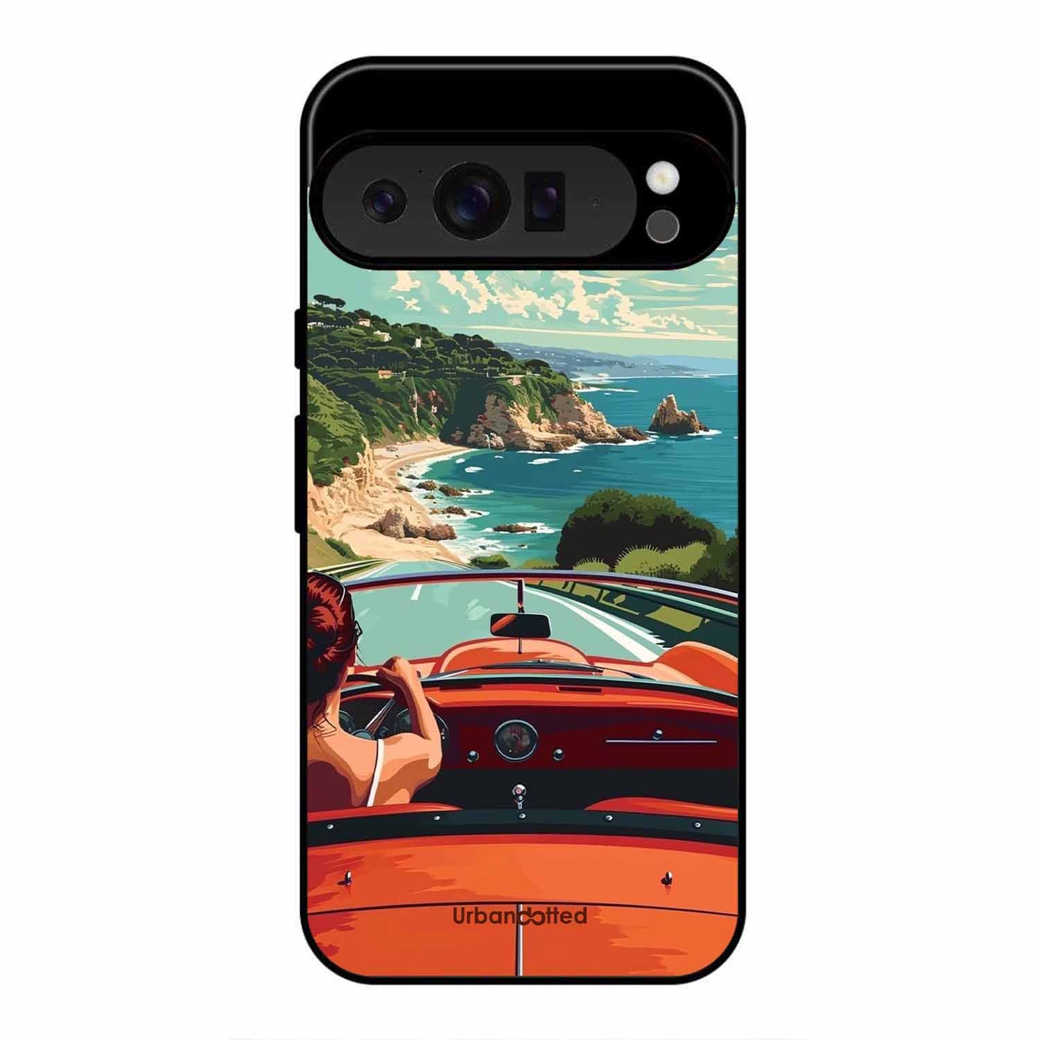 Ocean Breeze Road Trip Glass Case For Google Pixel 9 Pro