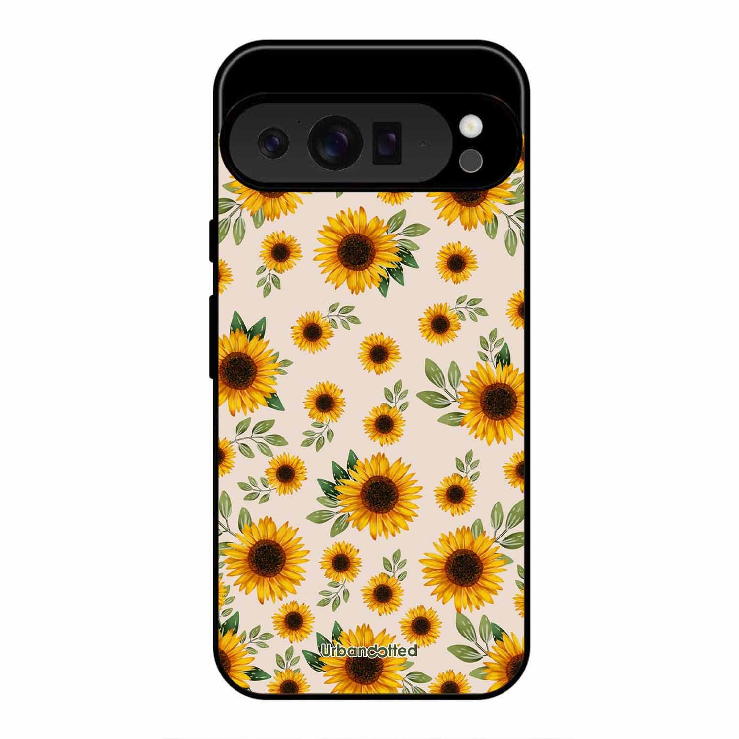 Summer Sunflowers Glass Case For Google Pixel 9 Pro