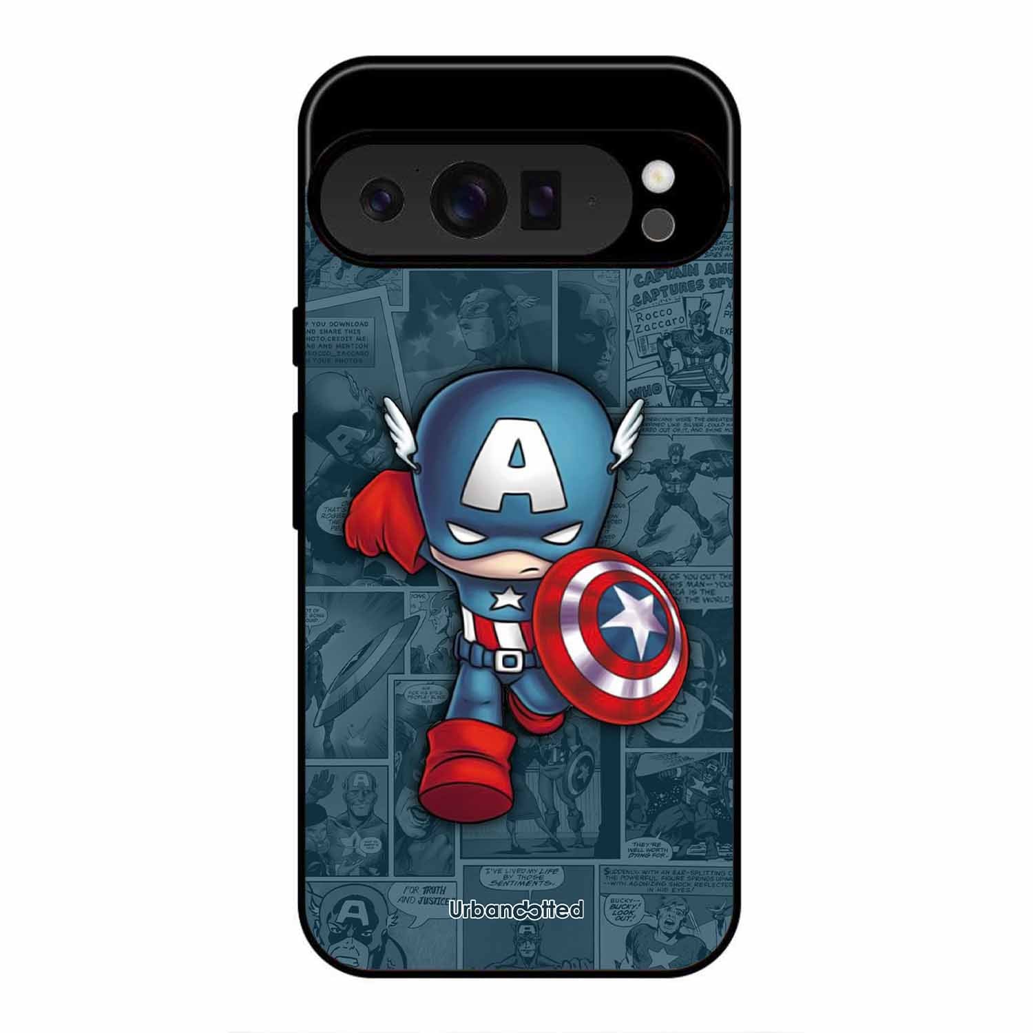 Captain America Glass Case For Google Pixel 9 Pro