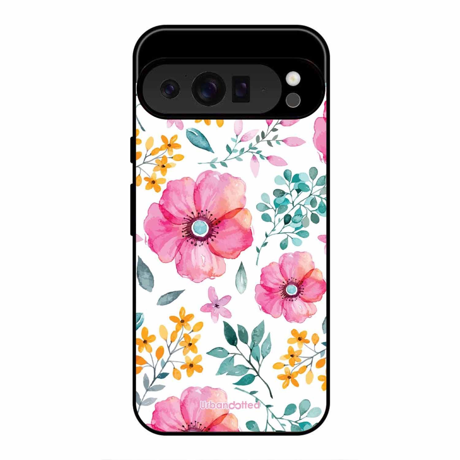 True Blue Wildflower Glass Case For Google Pixel 9 Pro