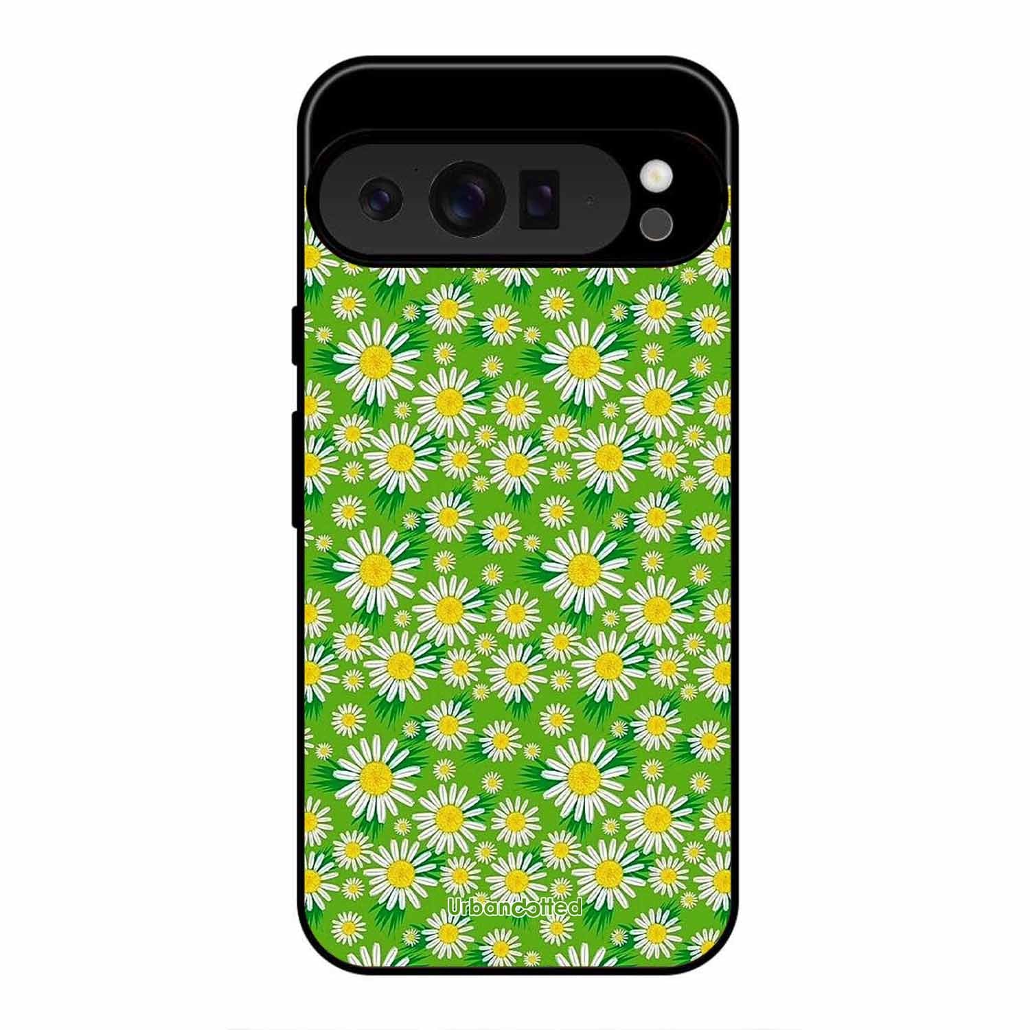 Cheerful Daisy Glass Case For Google Pixel 9 Pro