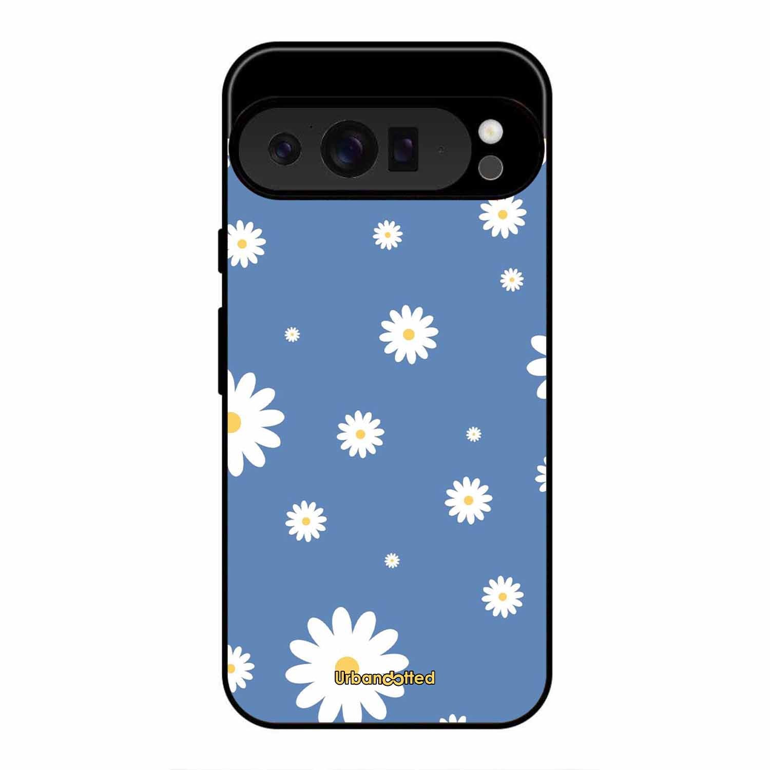 Blue Daisy Meadow Glass Case For Google Pixel 9 Pro XL